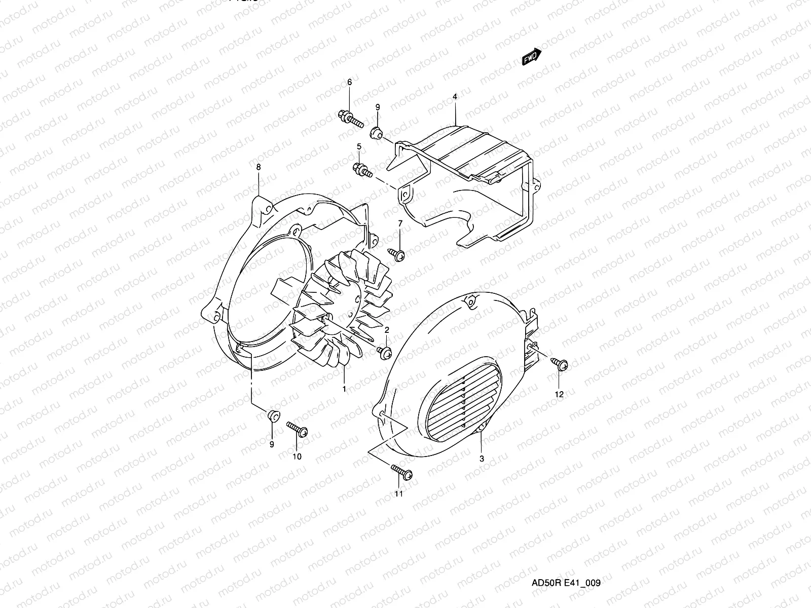 9 - COOLING FAN (MODEL L,MODEL K E06)