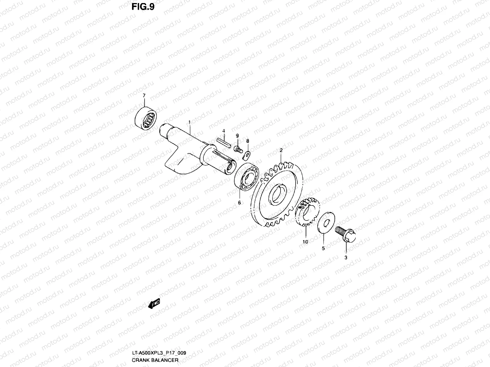 9 - CRANK BALANCE SHAFT