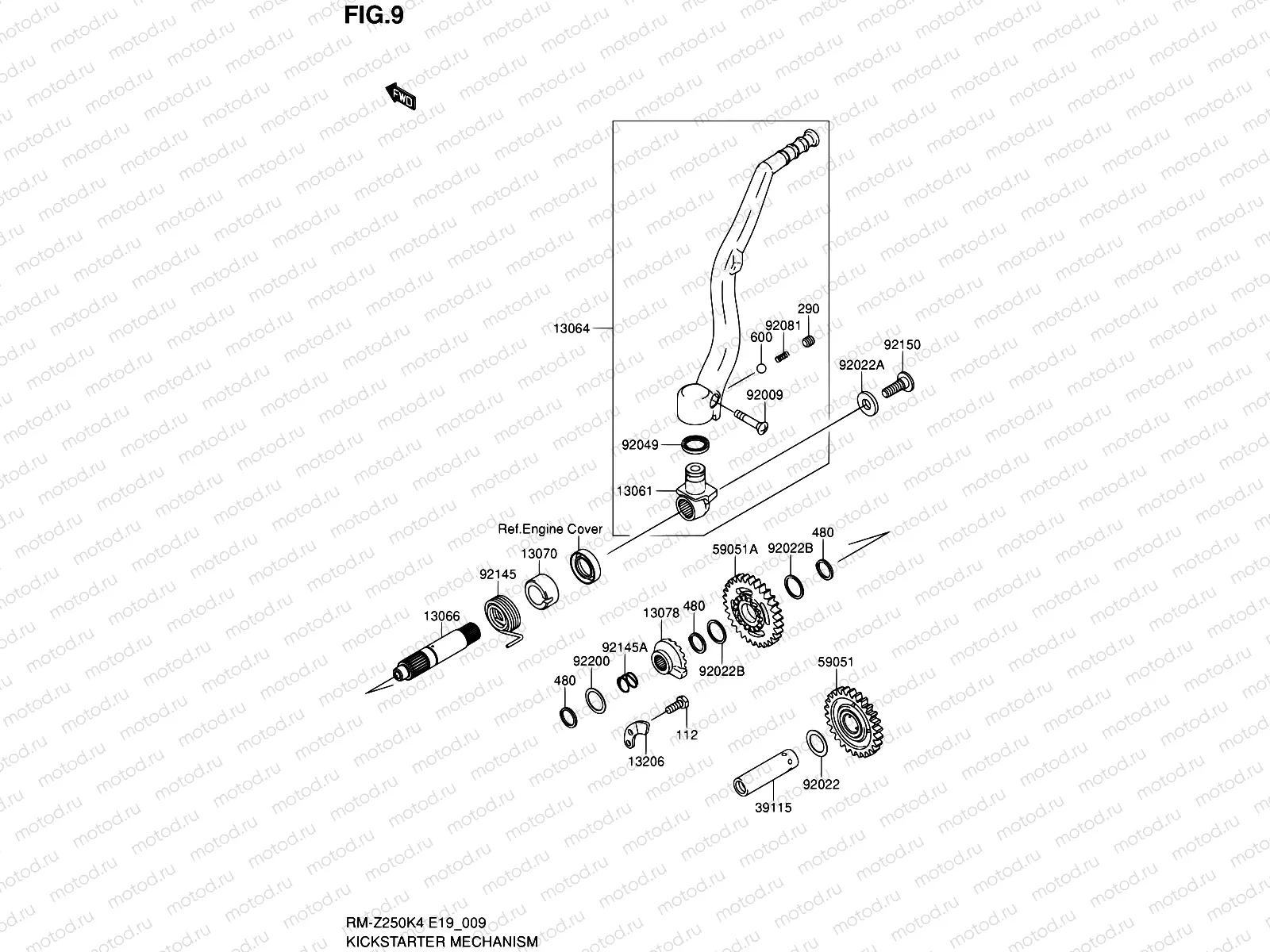 9 - KICKSTARTER MECHANISM