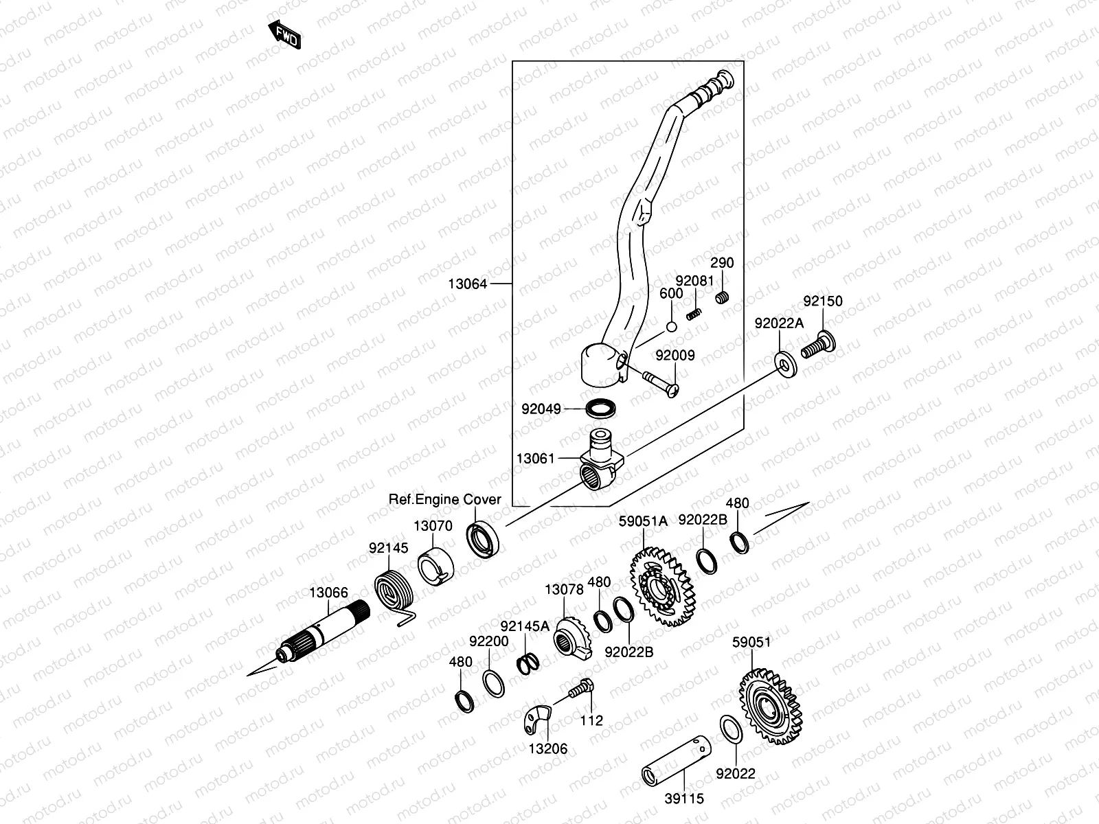 9 - KICKSTARTER MECHANISM