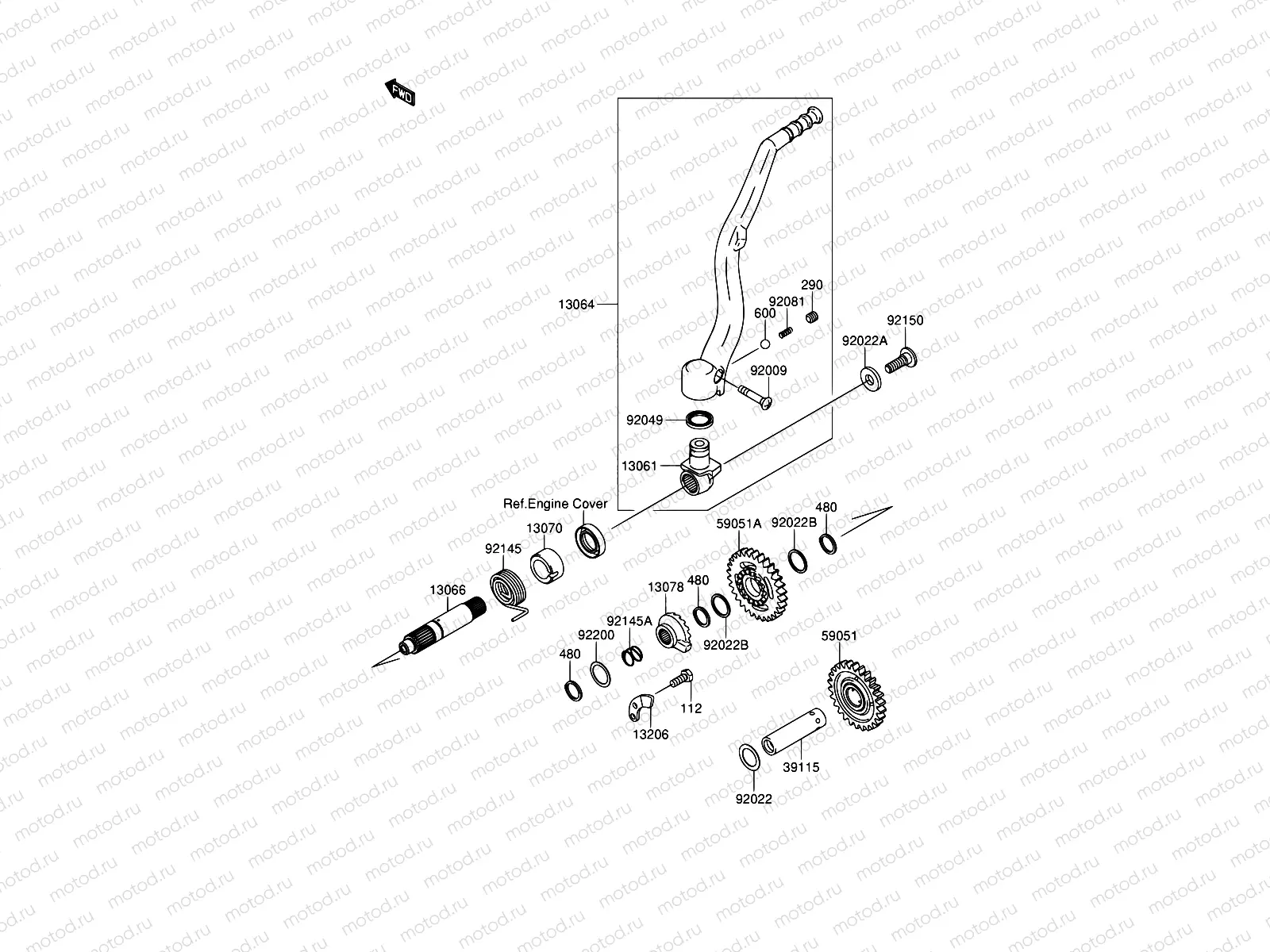 9 - KICKSTARTER MECHANISM