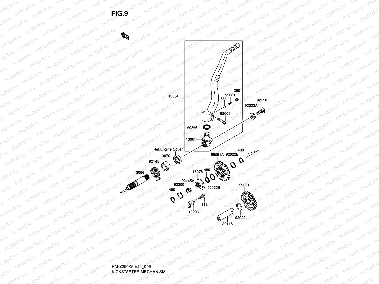 9 - KICKSTARTER MECHANISM
