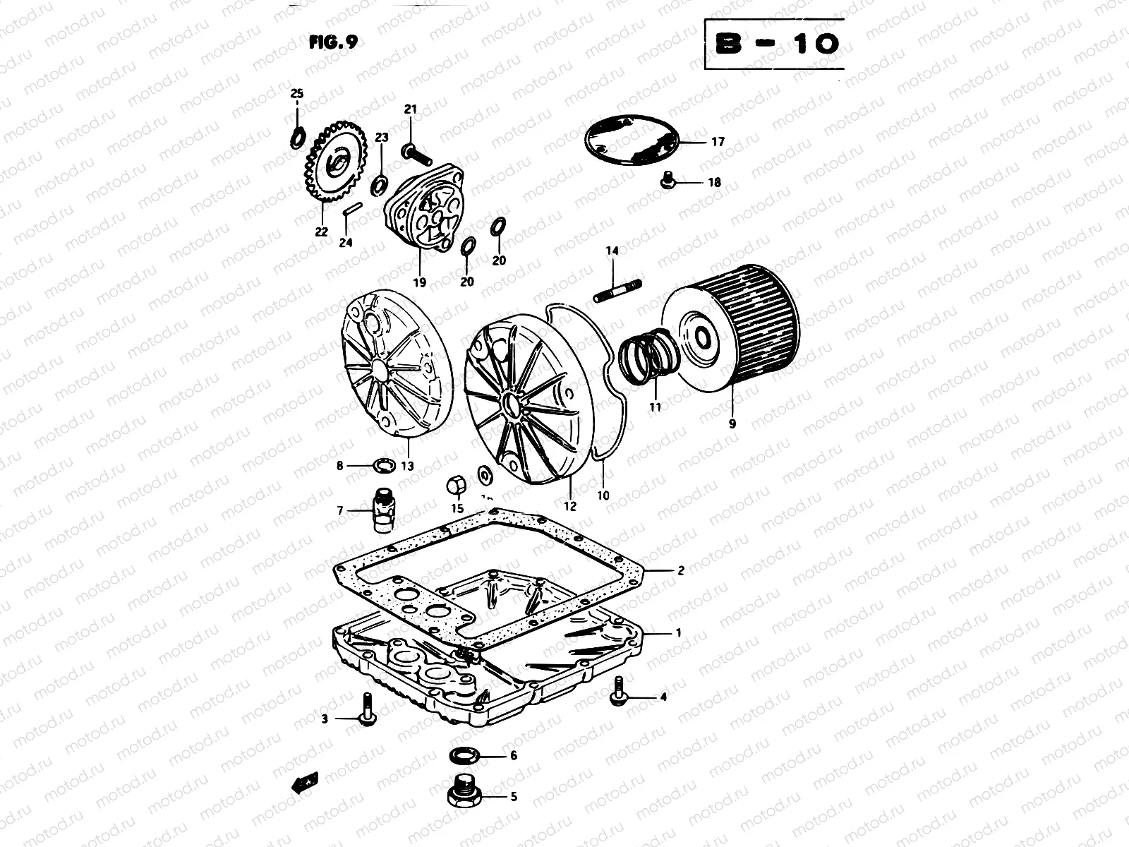 9 - OIL FILTER - OIL PUMP