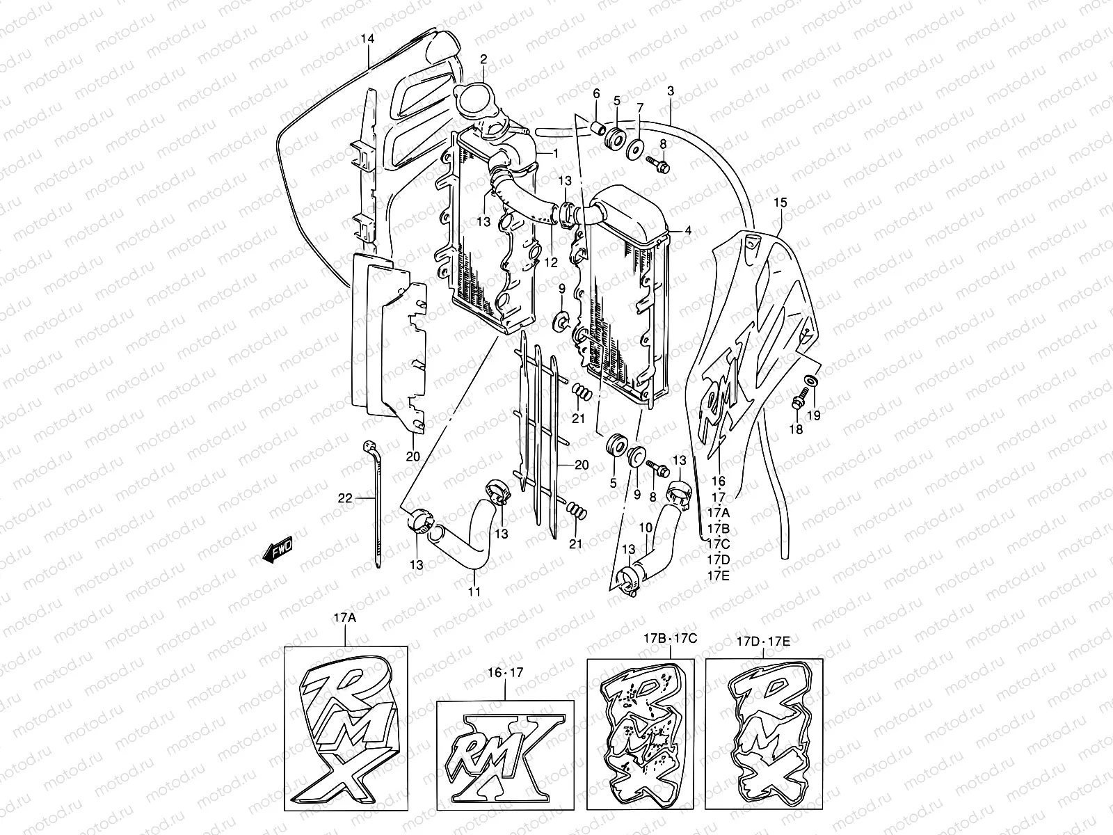 9 - RADIATOR (MODEL K/L/M/N)