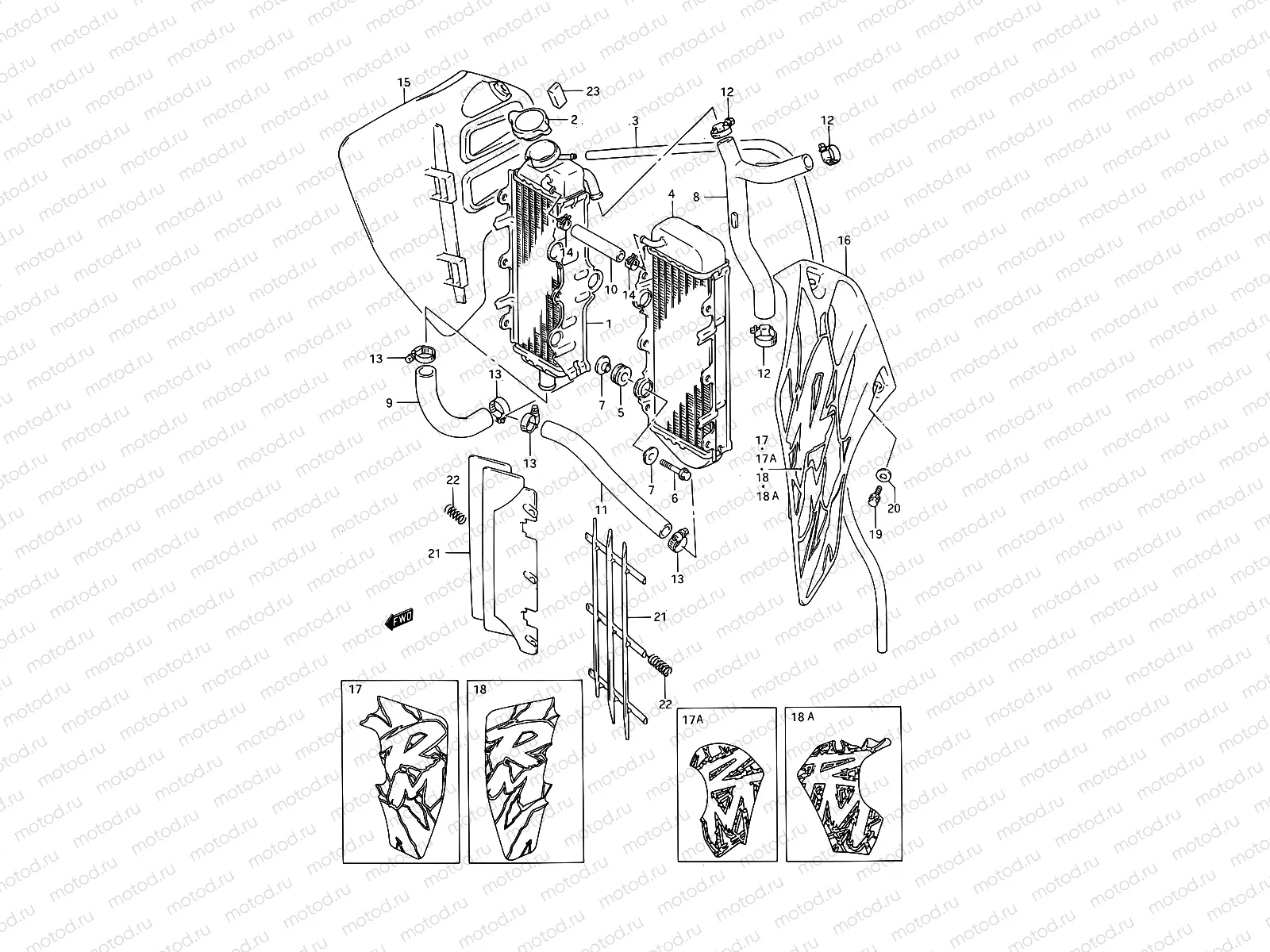 9 - RADIATOR (MODEL N/P)