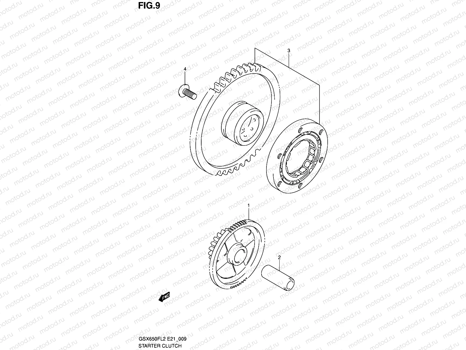 9 - STARTER CLUTCH