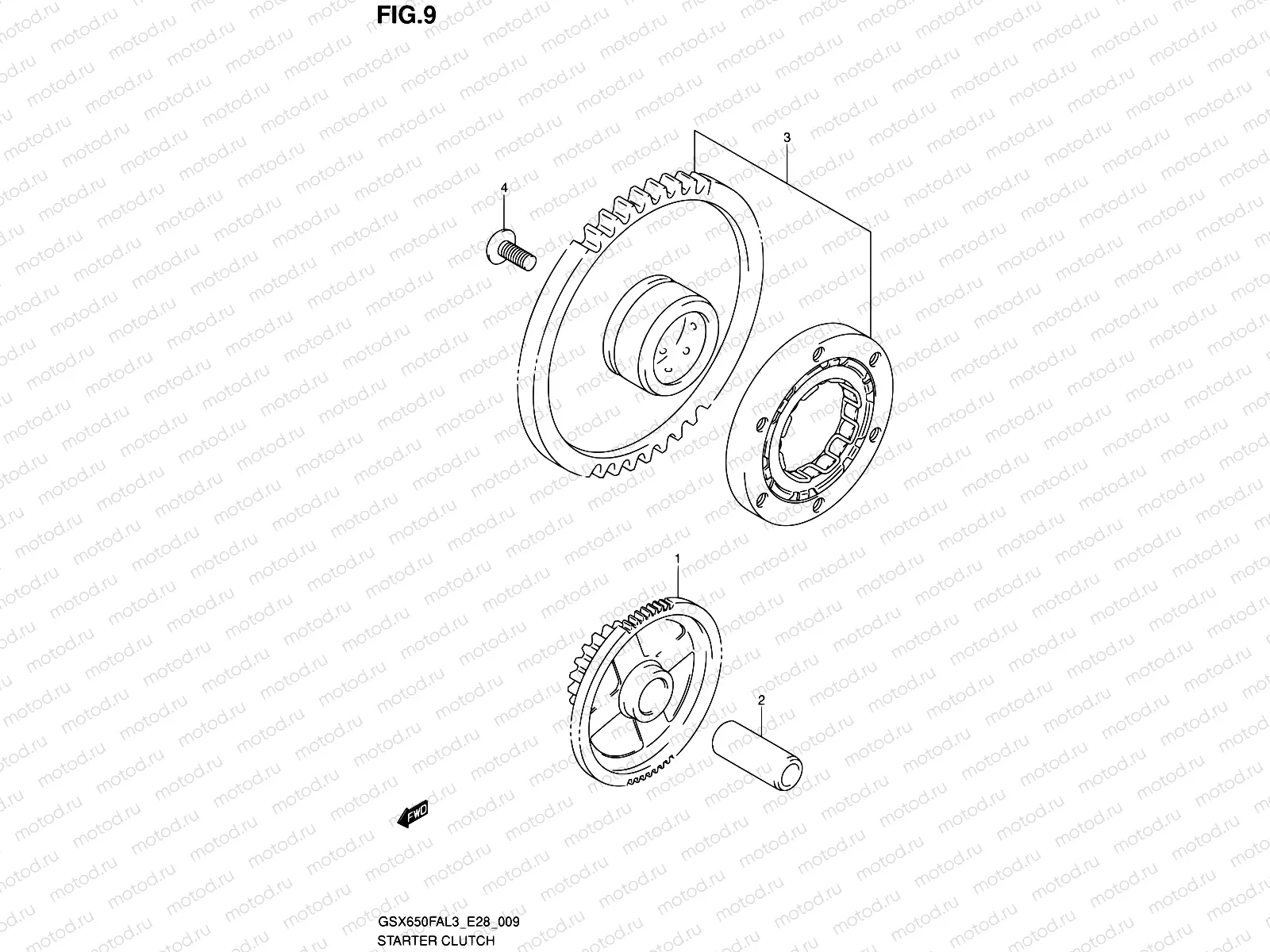 9 - STARTER CLUTCH