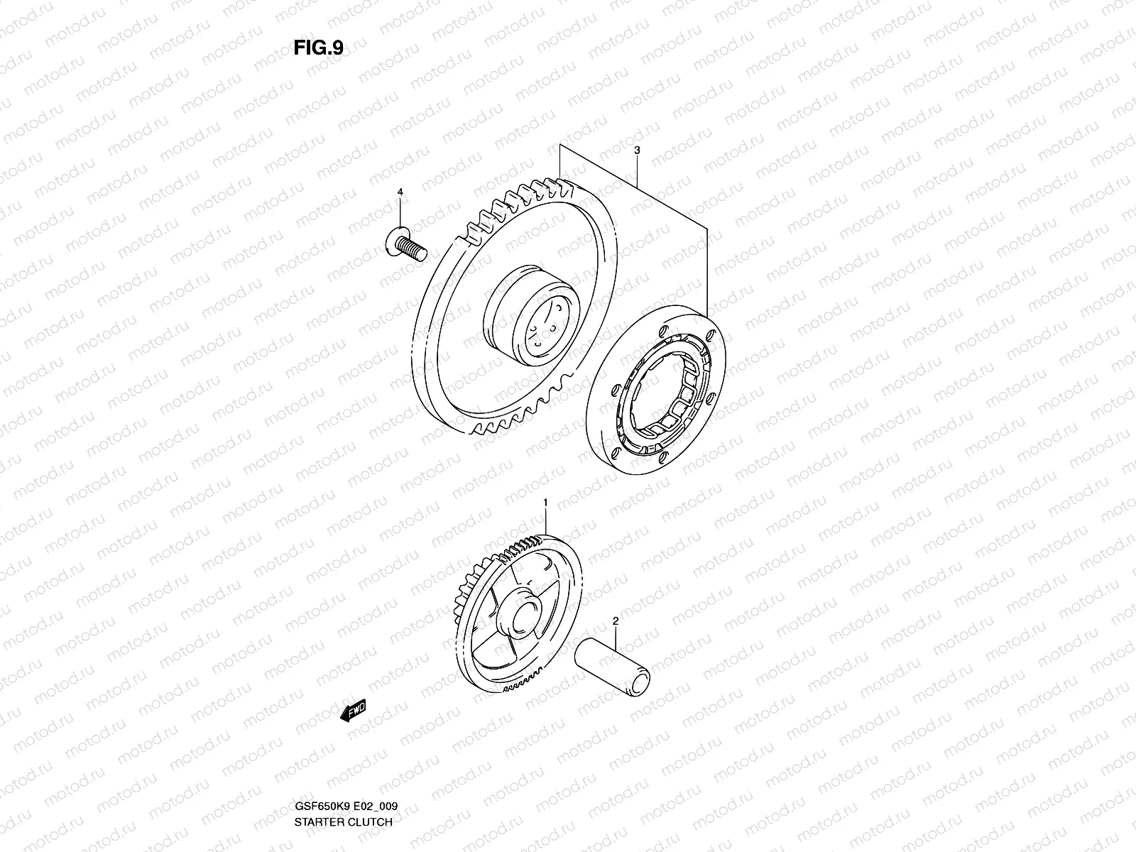 9 - STARTER CLUTCH