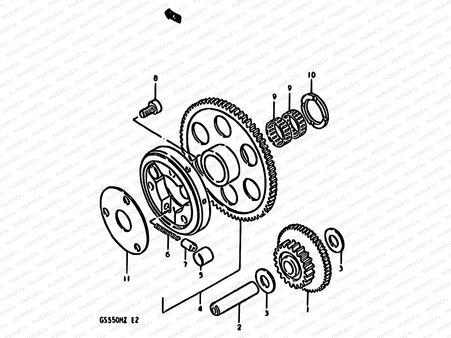 9 - STARTER CLUTCH