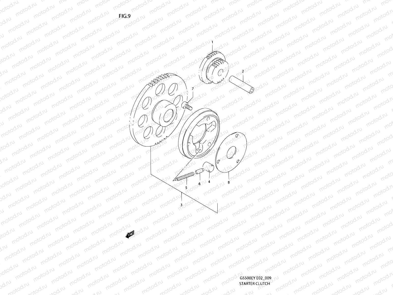 9 - STARTER CLUTCH