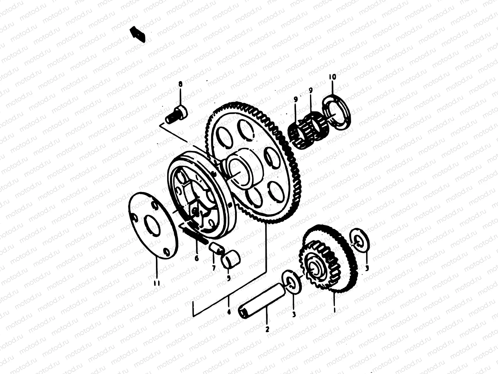 9 - STARTER CLUTCH