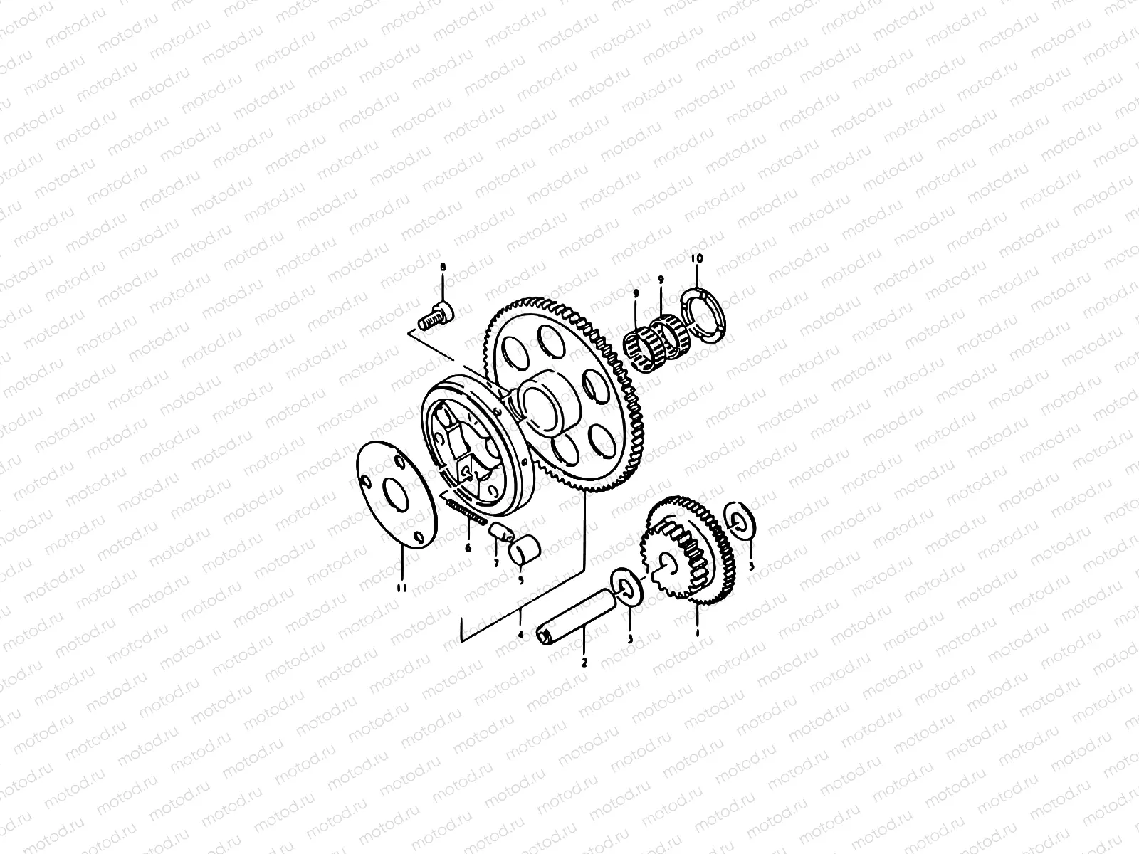 9 - STARTER CLUTCH