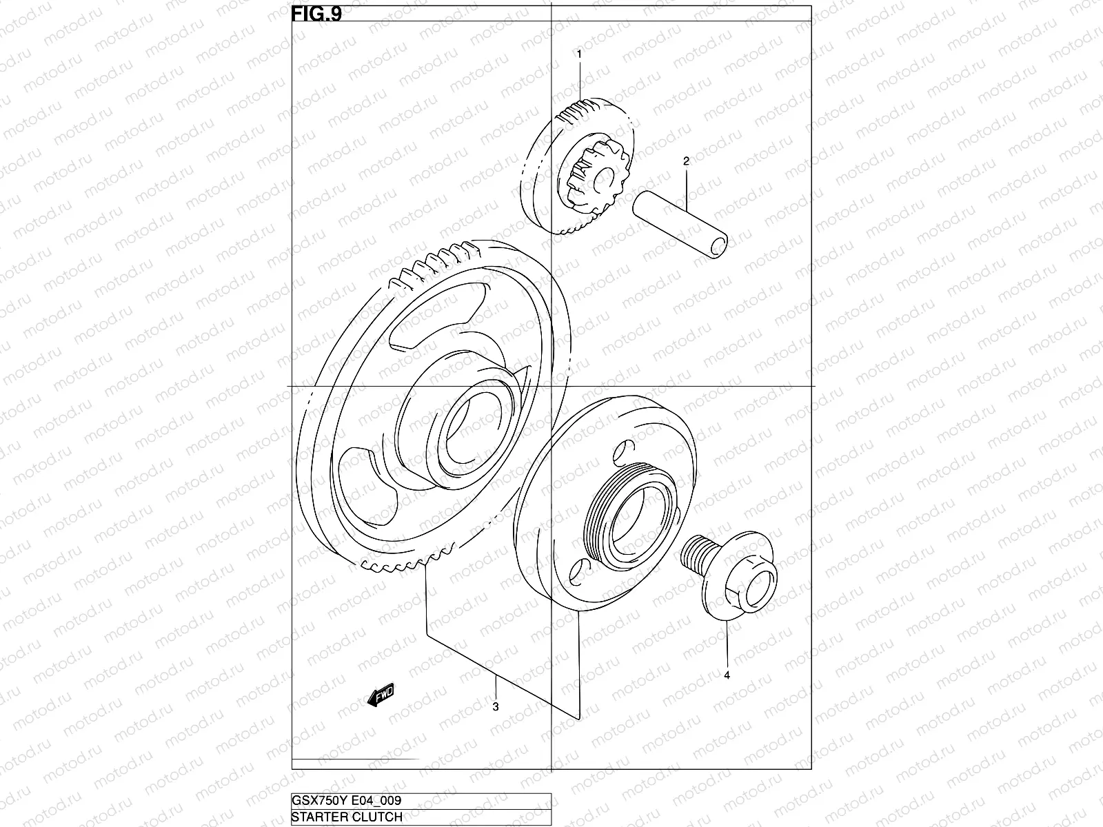 9 - STARTER CLUTCH