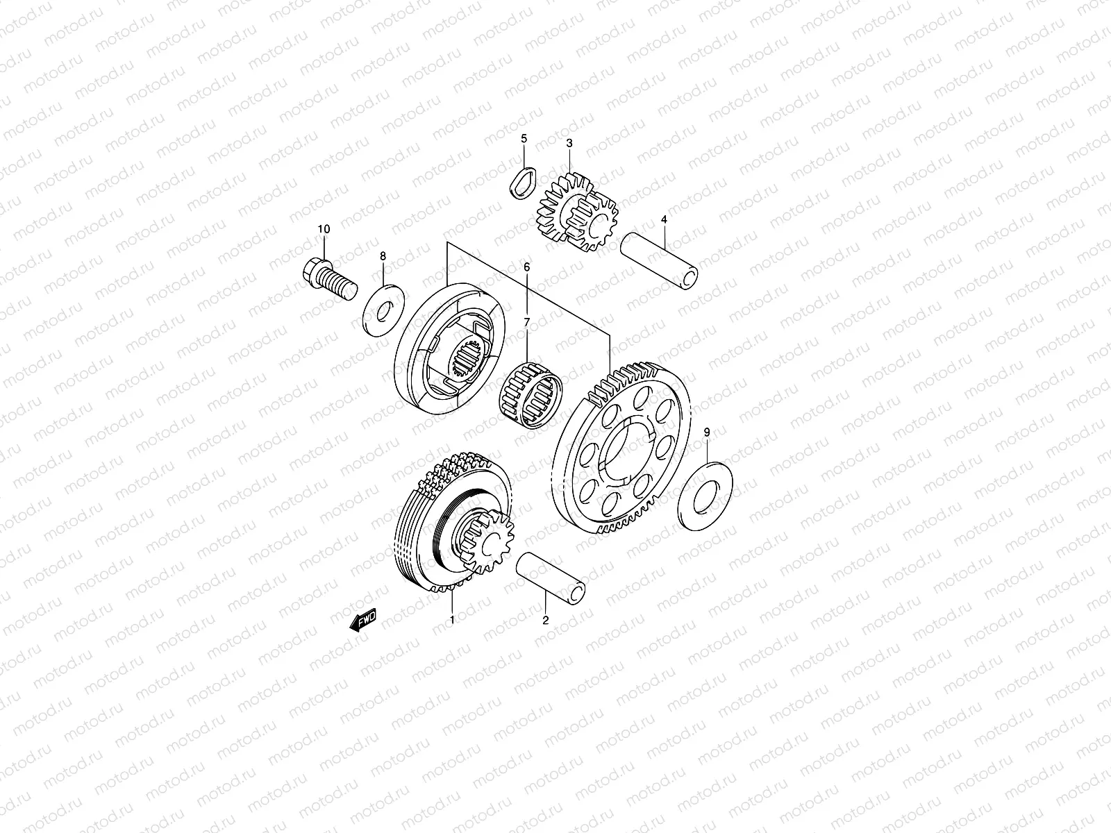 9 - STARTER CLUTCH