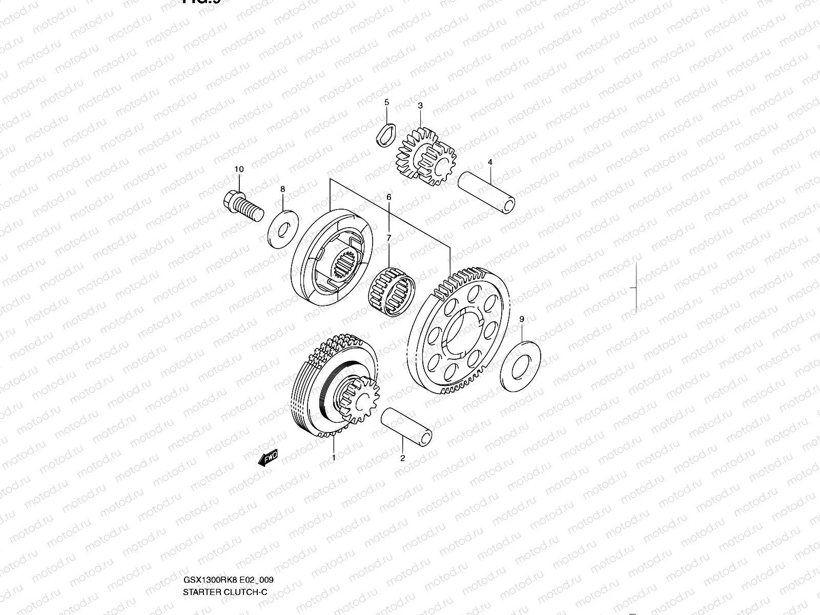 9 - STARTER CLUTCH