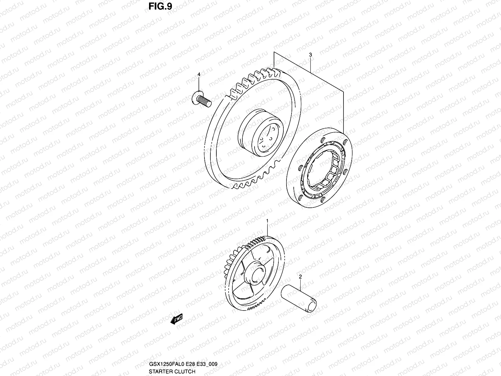 9 - STARTER CLUTCH