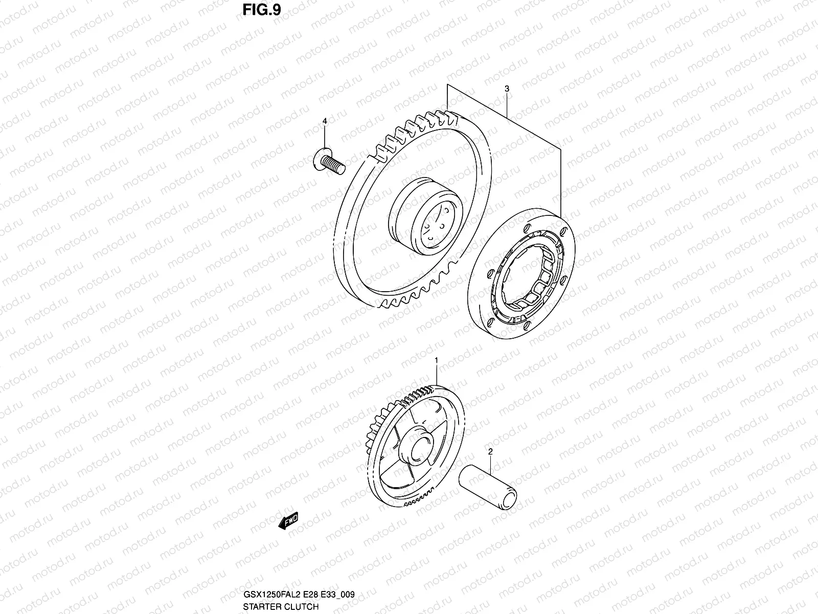 9 - STARTER CLUTCH