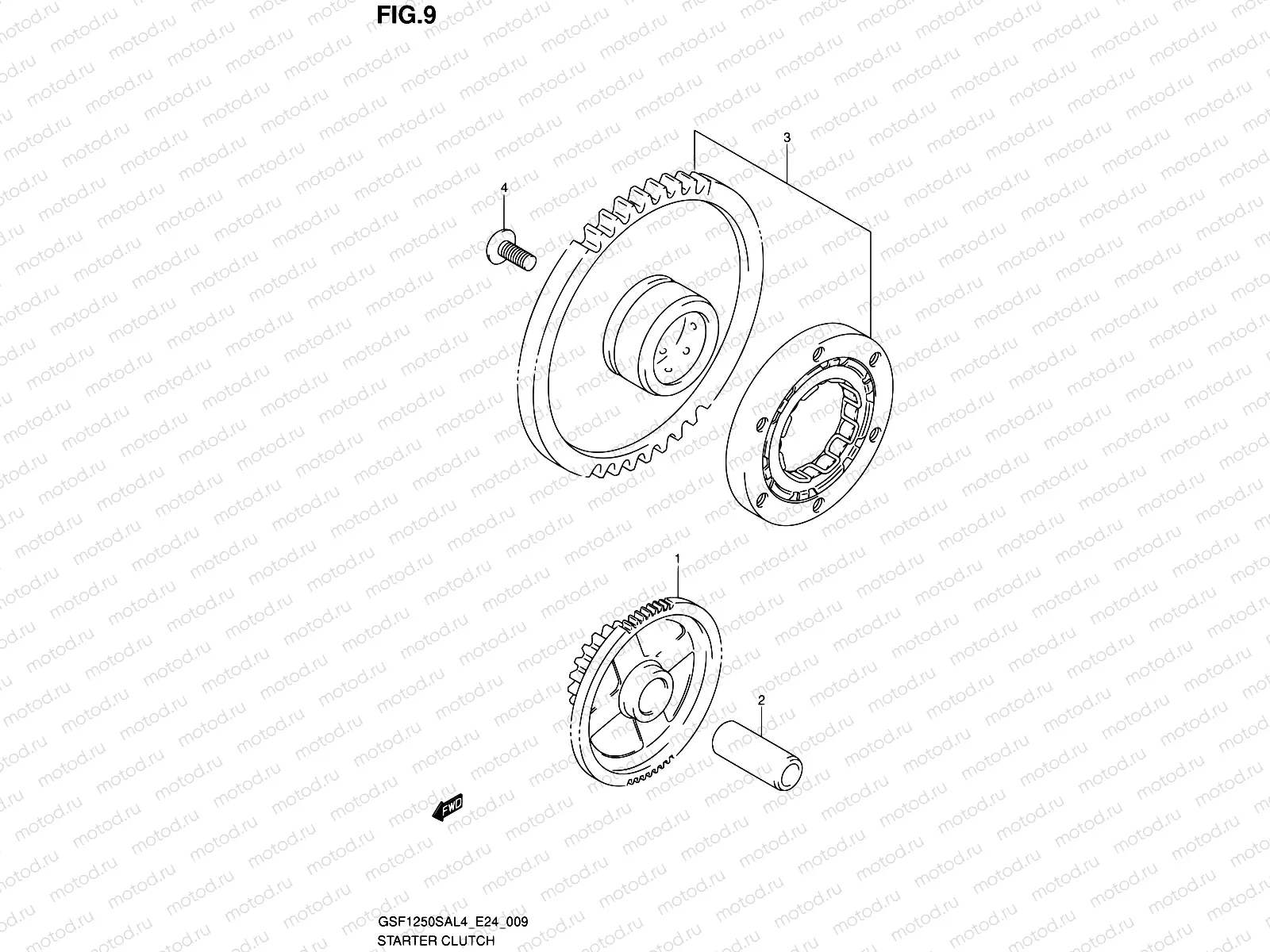 9 - STARTER CLUTCH