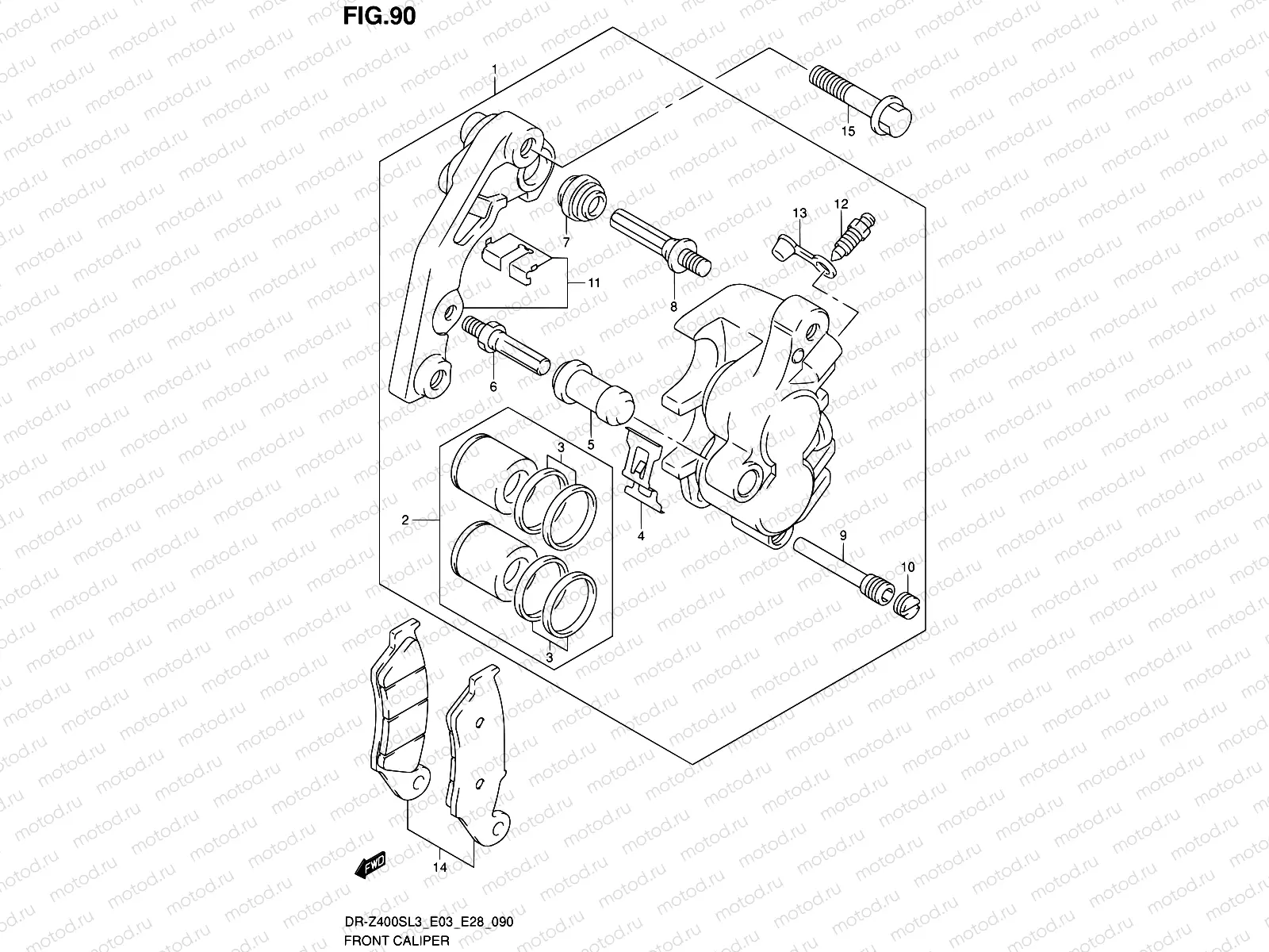 90 - FRONT CALIPER