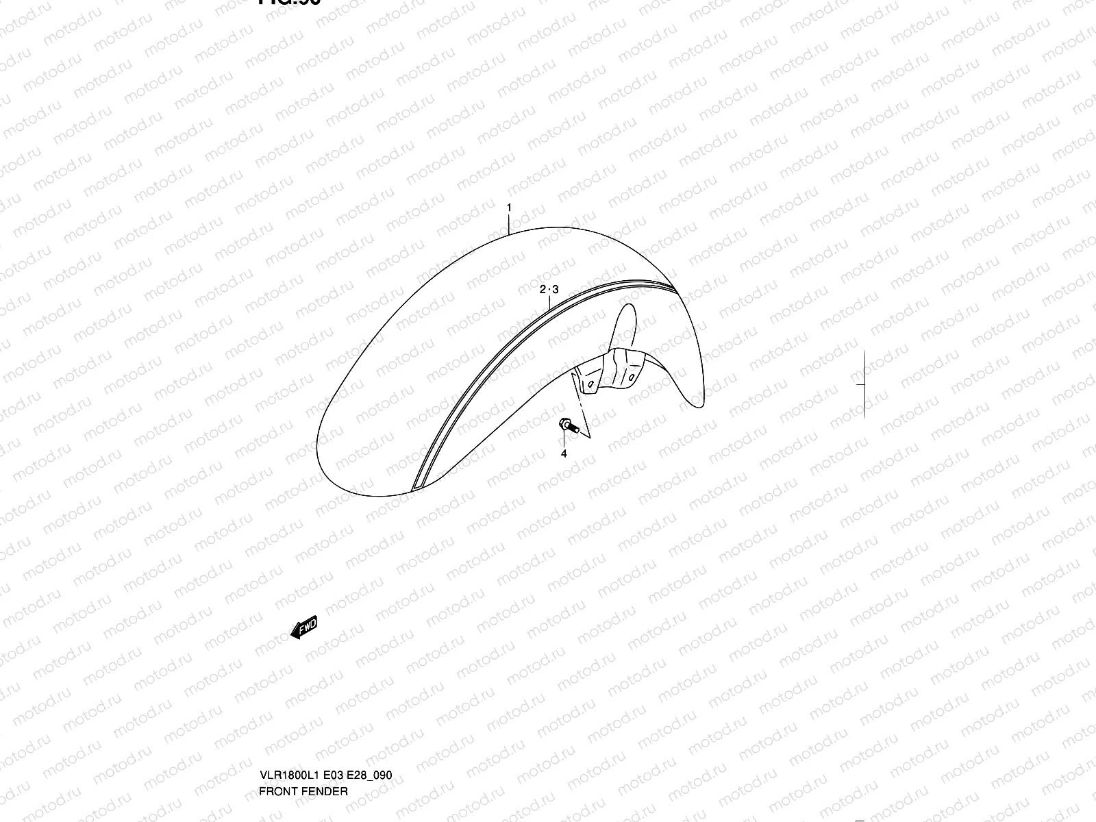 90 - FRONT FENDER (VLR1800TL1 E33)