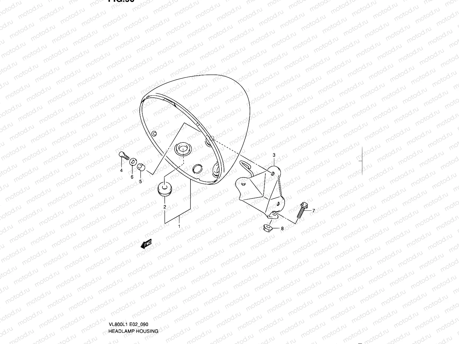 90 - HEADLAMP HOUSING