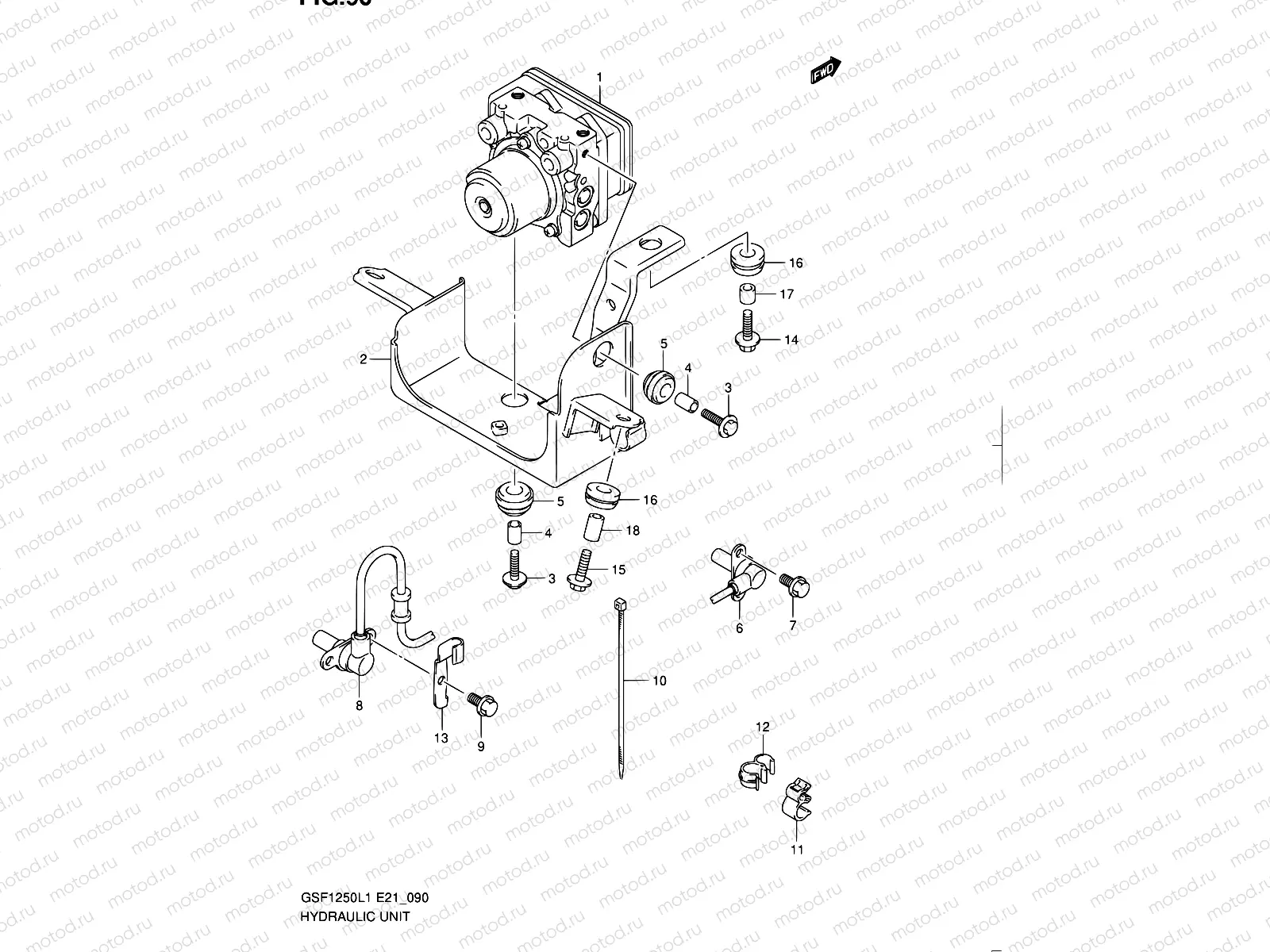 90 - HYDRAULIC UNIT (GSF1250AL1 E24)