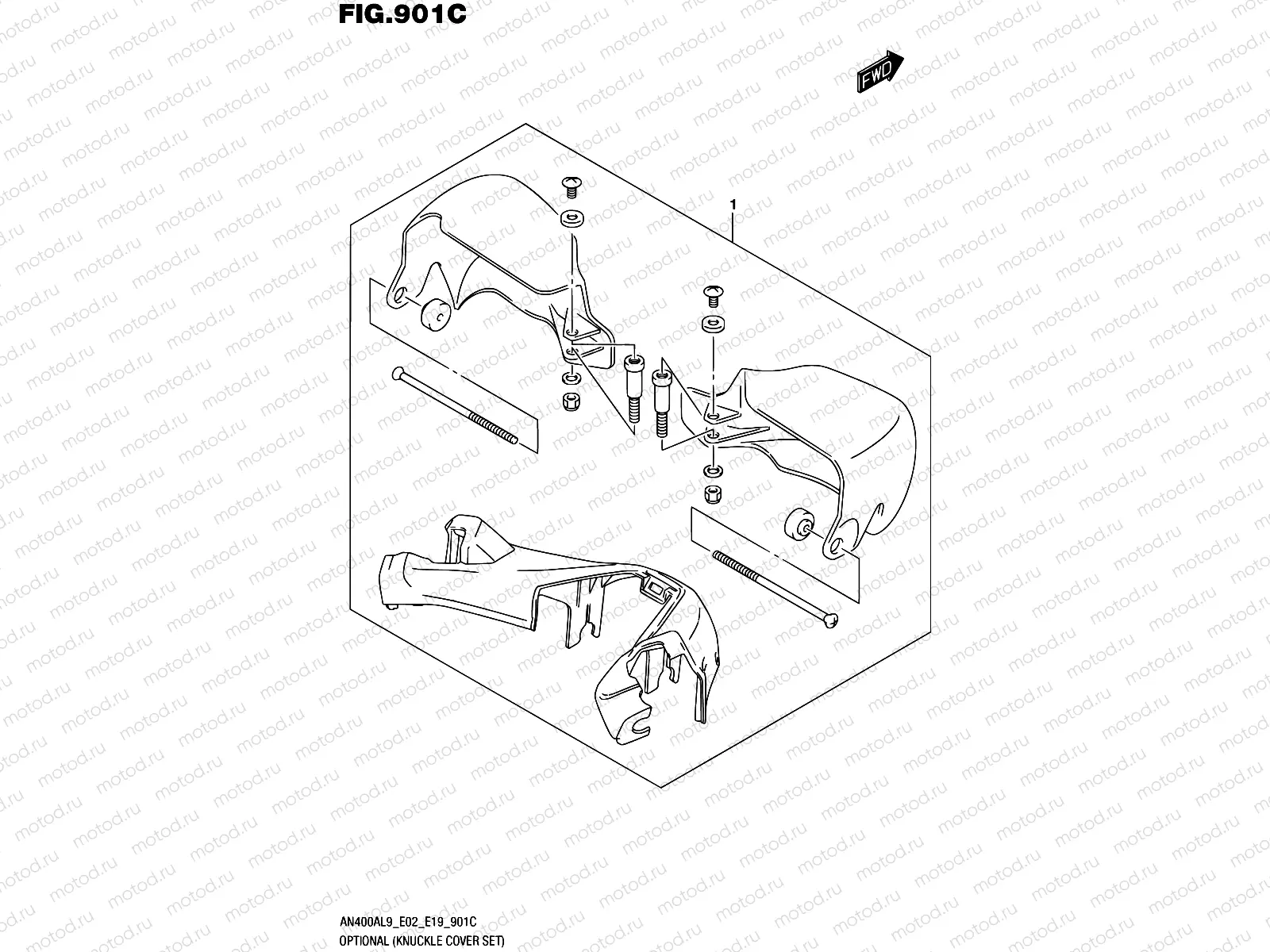 901C - OPTIONAL (KNUCKLE COVER SET)