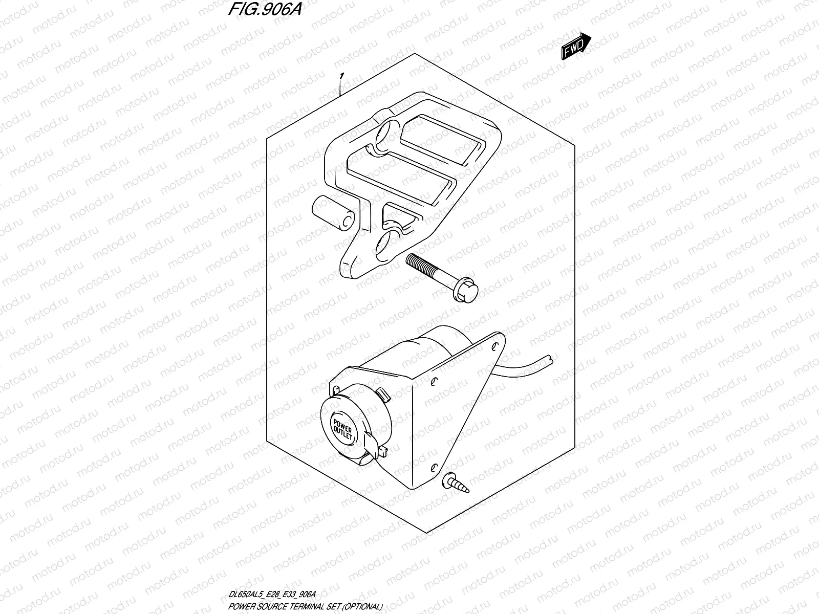 906A - POWER SOURCE TERMINAL SET (OPTIONAL)