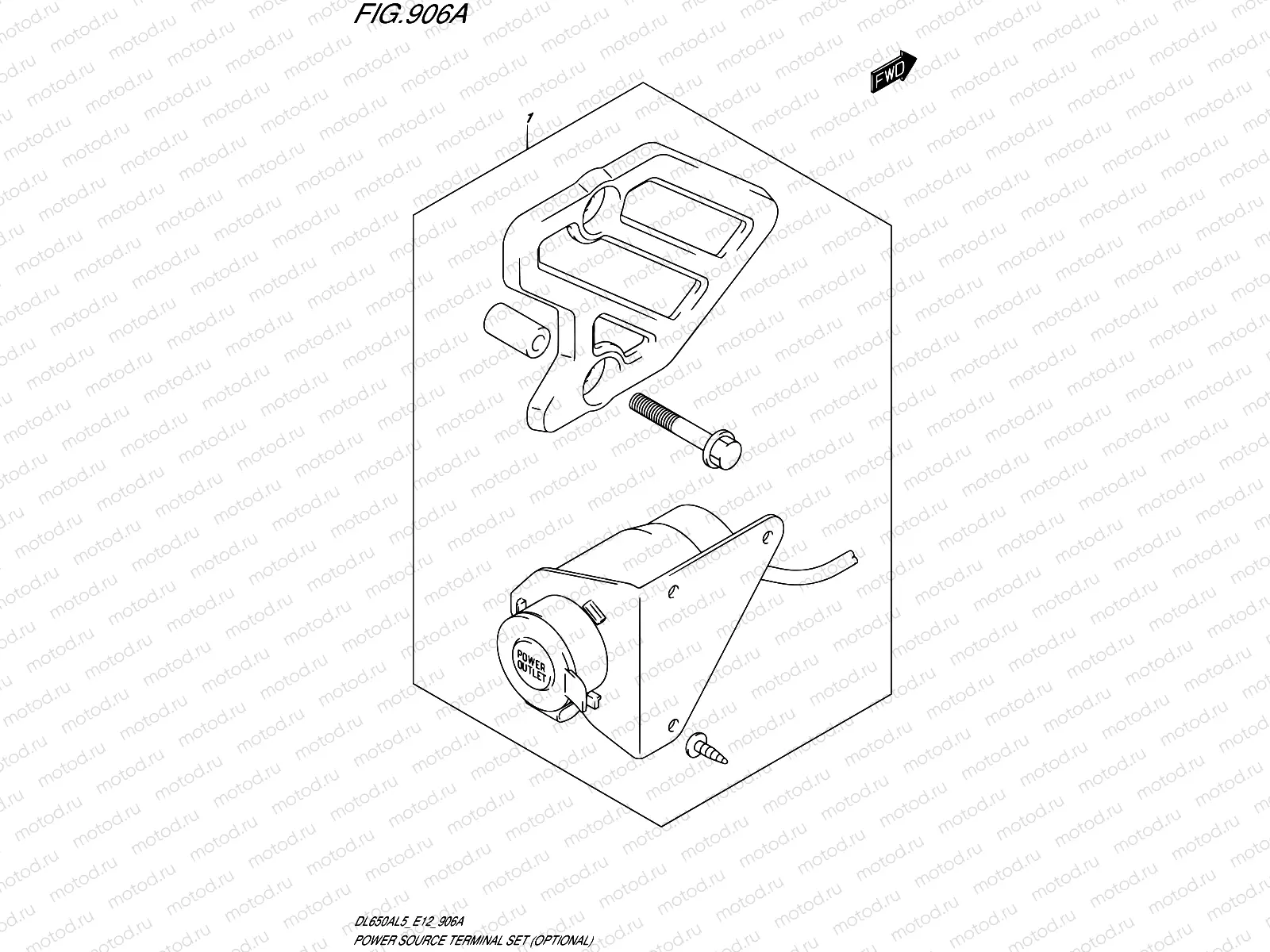 906A - POWER SOURCE TERMINAL SET (OPTIONAL)