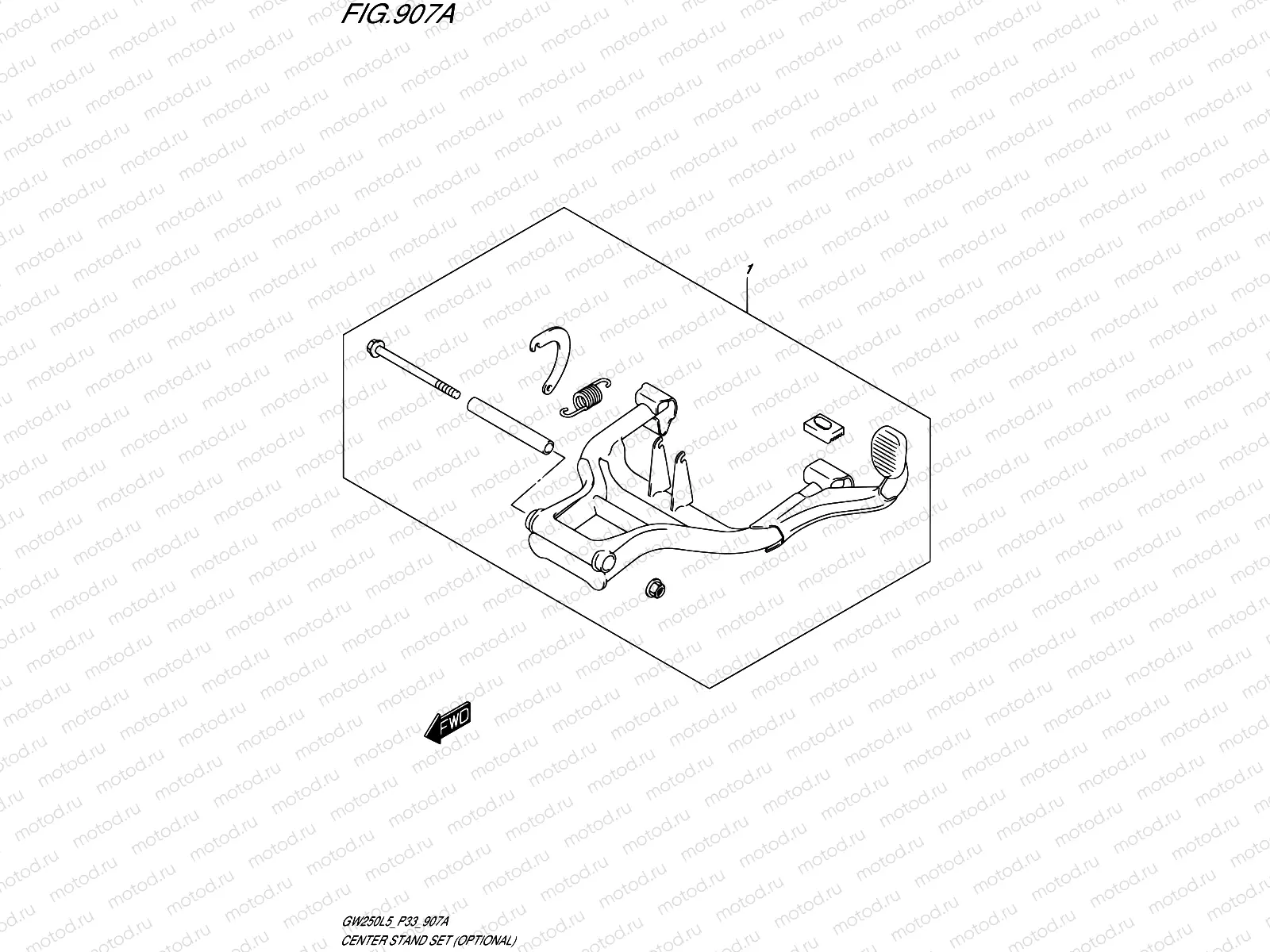 907A - CENTER STAND SET (OPTIONAL)