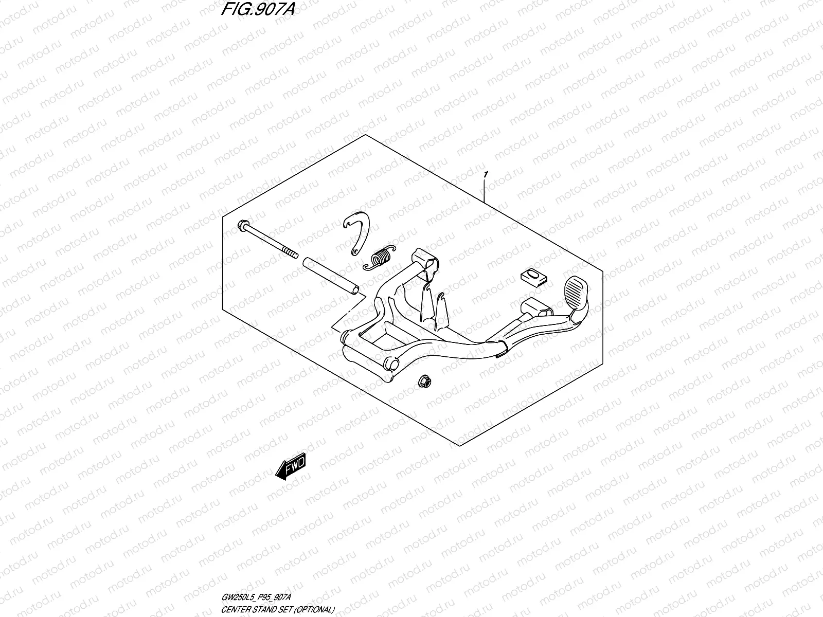 907A - CENTER STAND SET (OPTIONAL)