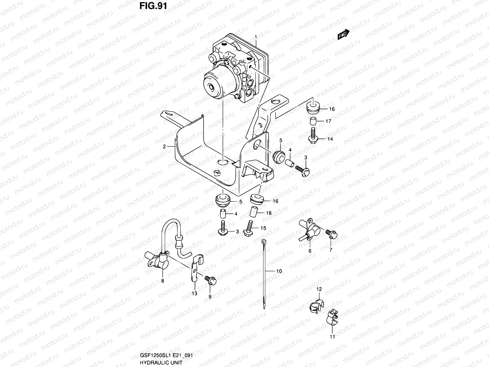 91 - HYDRAULIC UNIT (GSF1250SAL1 E24)