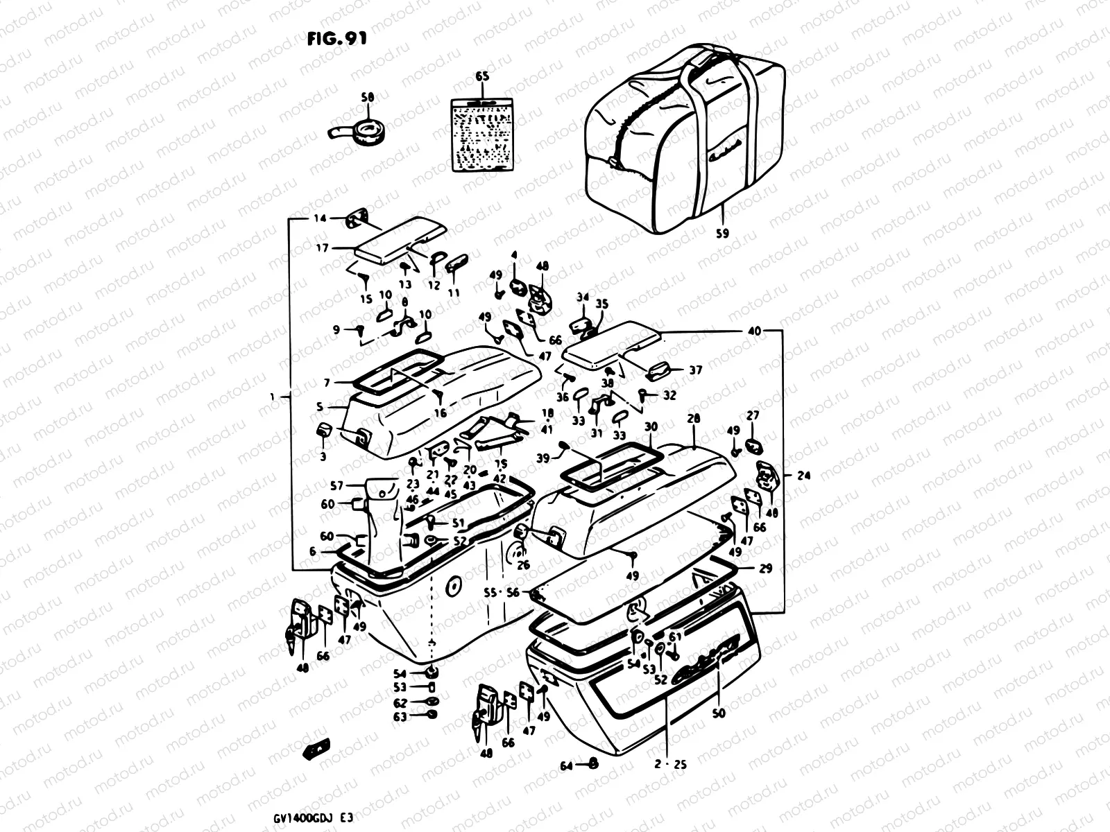 91 - SIDE BAG GV1400GCG