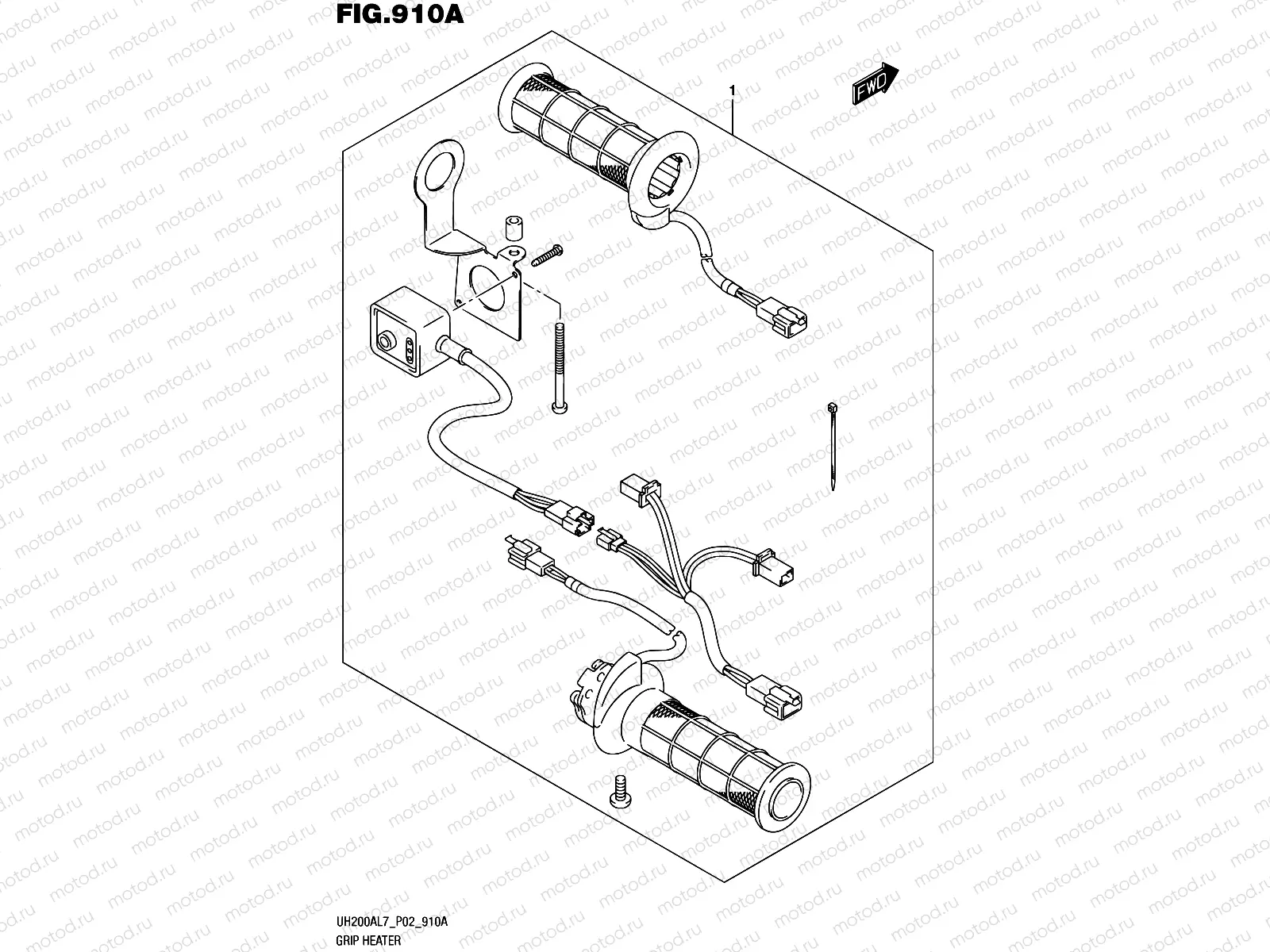 910A - GRIP HEATER SET (OPTIONAL)
