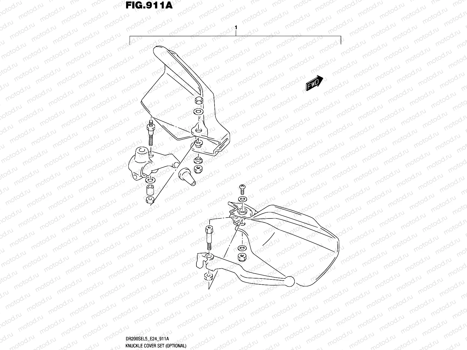 911A - KNUCHLE COVER SET (OPTIONAL)