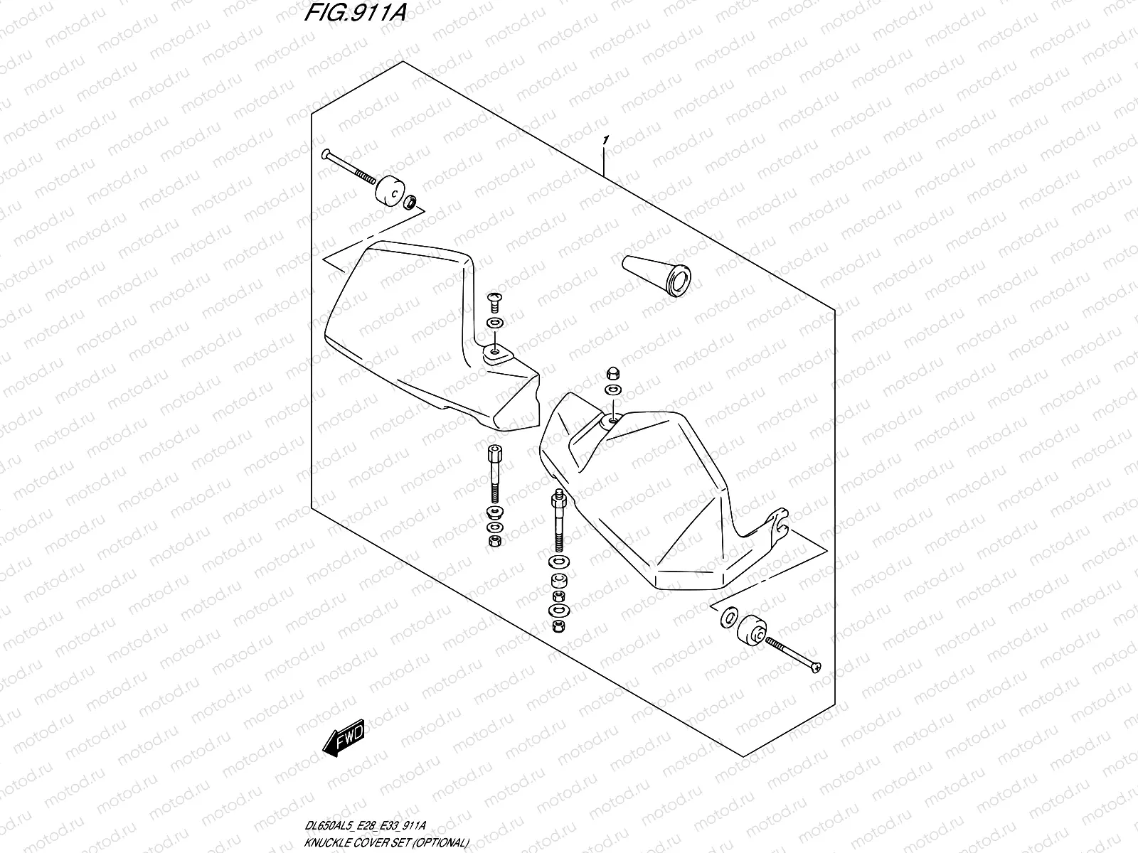 911A - KNUCKLE COVER SET (OPTIONAL)