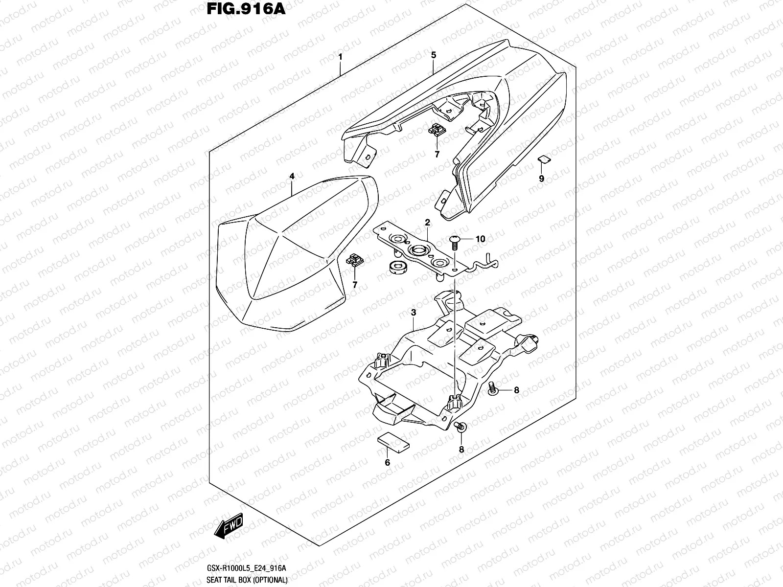 916A - SEAT TAIL BOX (OPTIONAL)
