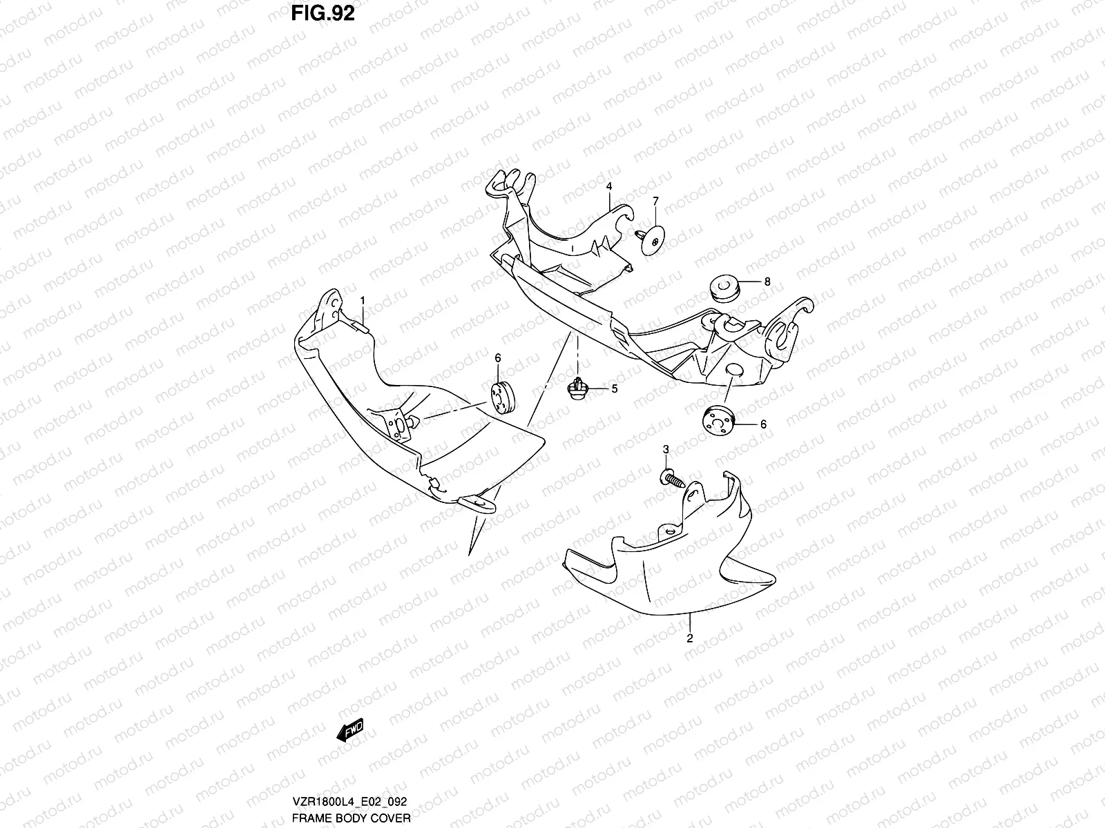 92 - FRAME BODY COVER