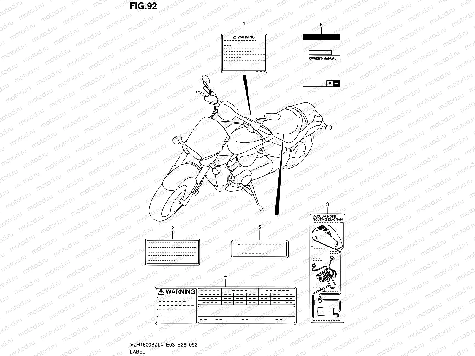 92 - LABEL (VZR1800BZL4 E33)