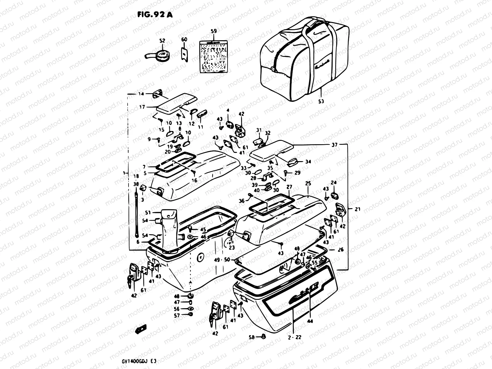 92A - SIDE BAG MODEL J