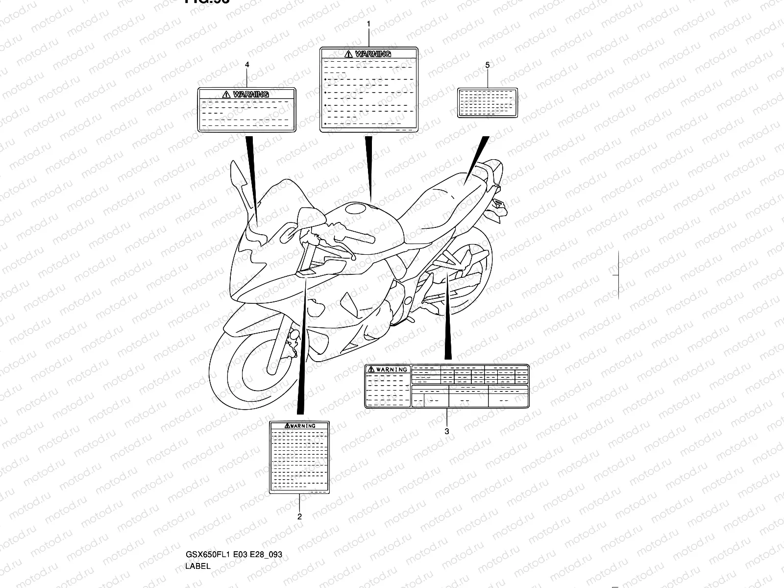93 - LABEL (GSX650FL1 E03)