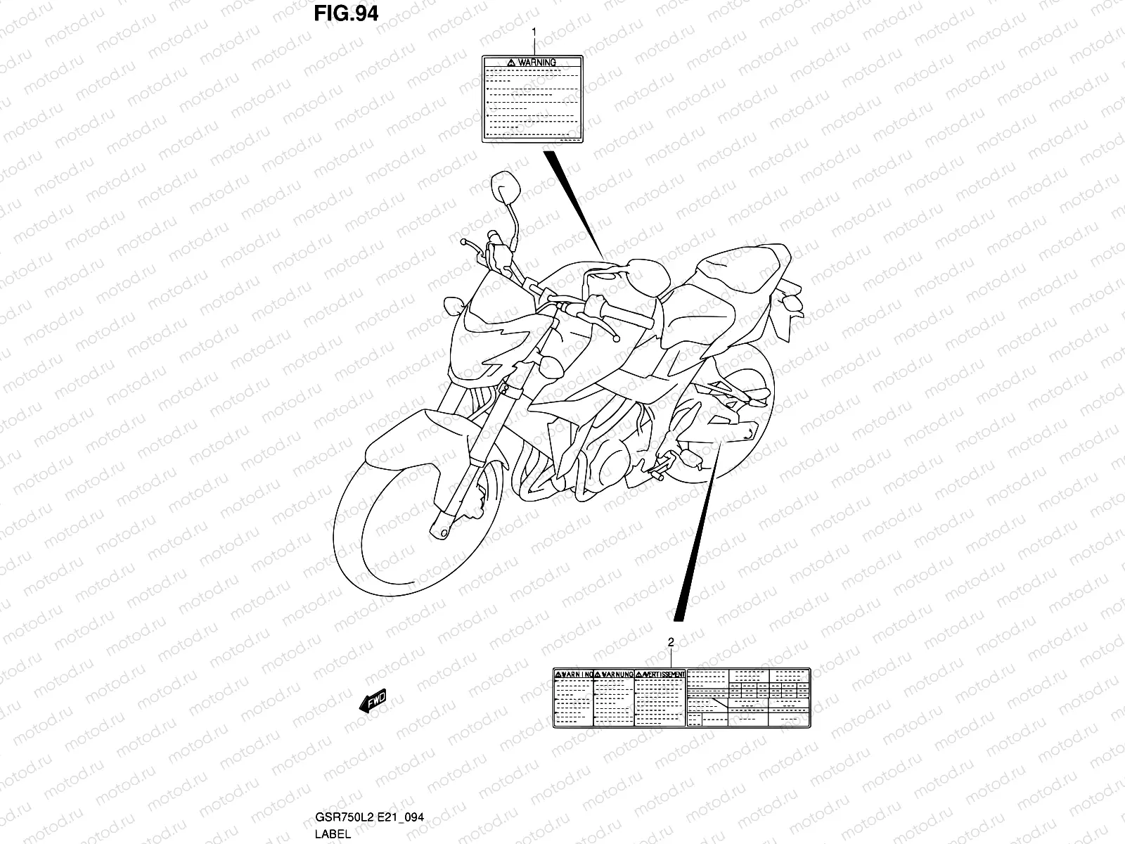94 - LABEL (GSR750L2 E24)