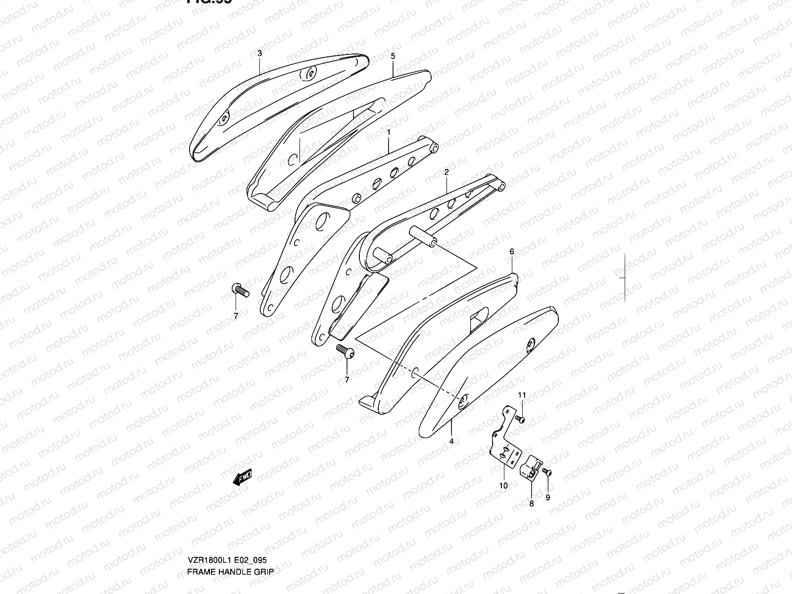 95 - FRAME HANDLE GRIP (VZR1800L1 E02)