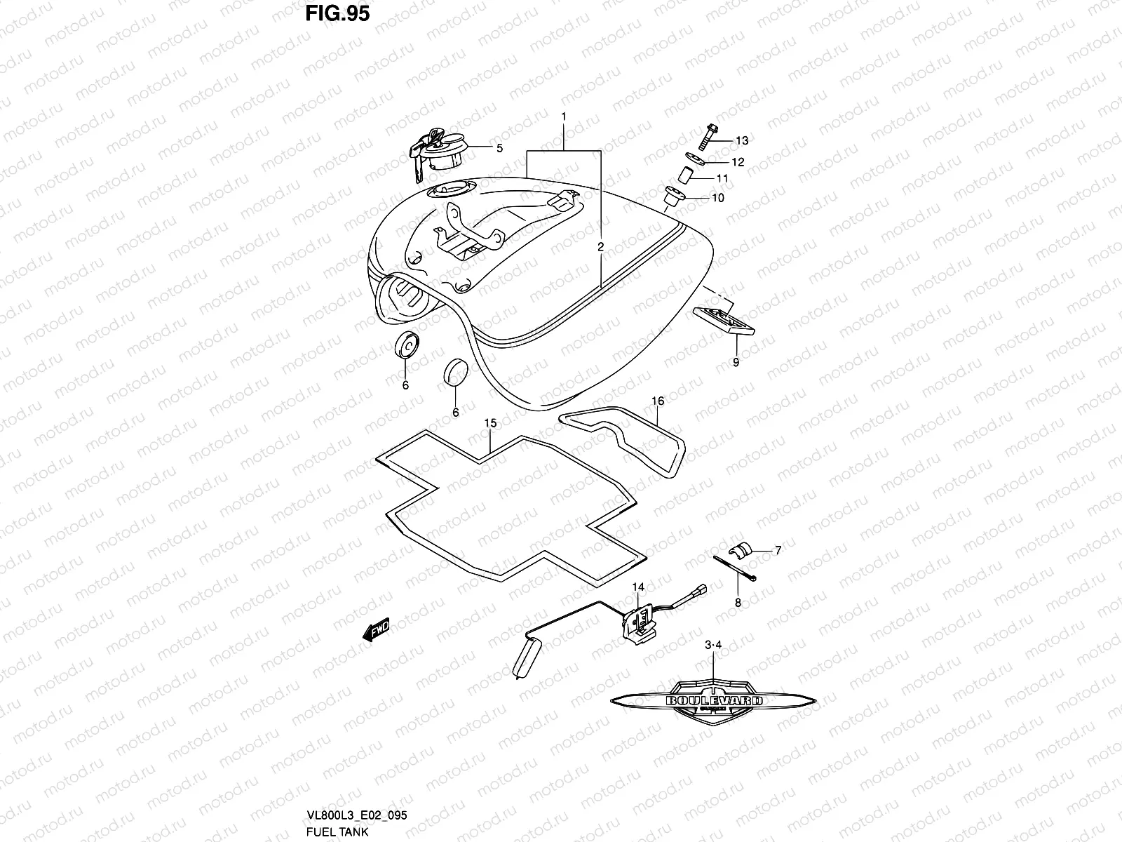 95 - FUEL TANK (VL800TL3 E24)