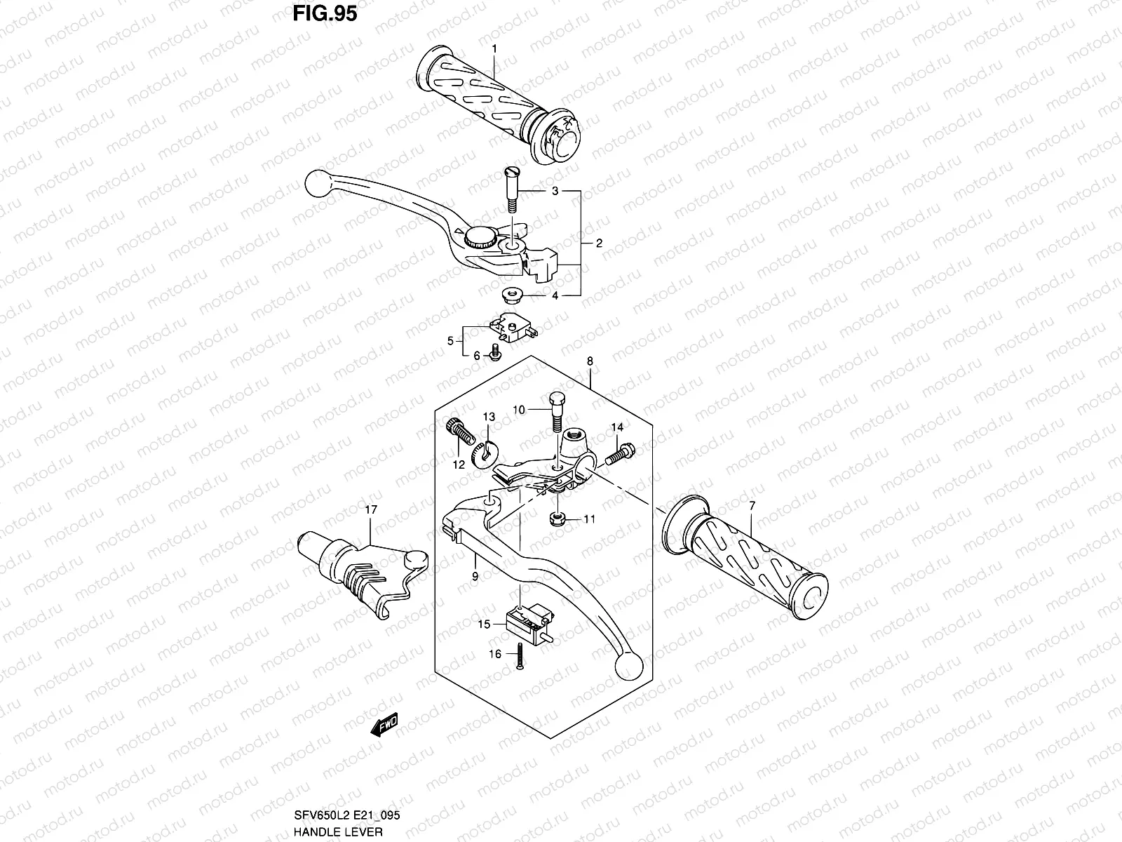 95 - HANDLE LEVER