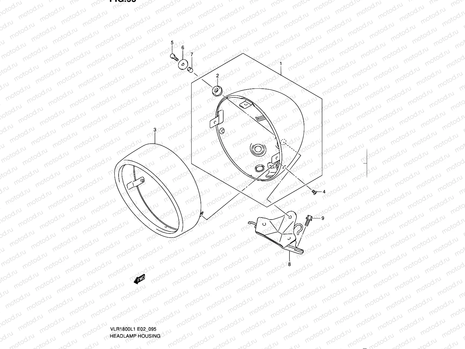 95 - HEADLAMP HOUSING