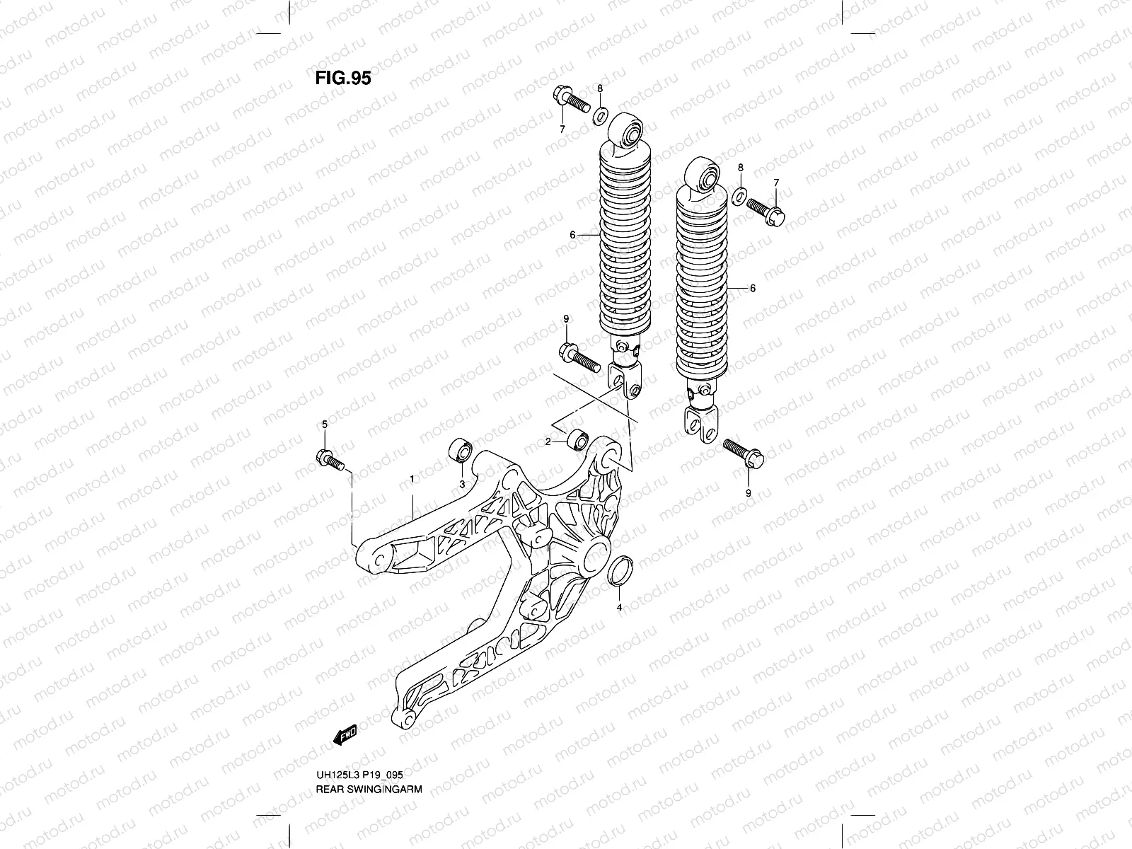 95 - REAR SWINGINGARM