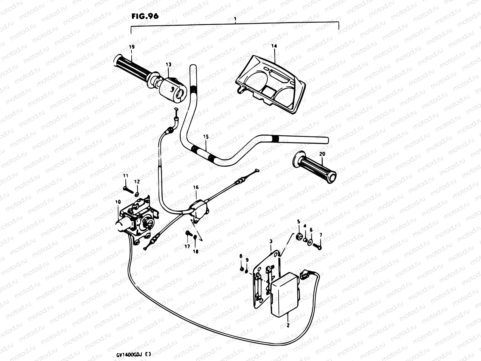 96 - CRUISE CONTROL KIT GV1400GTG OPTIONAL