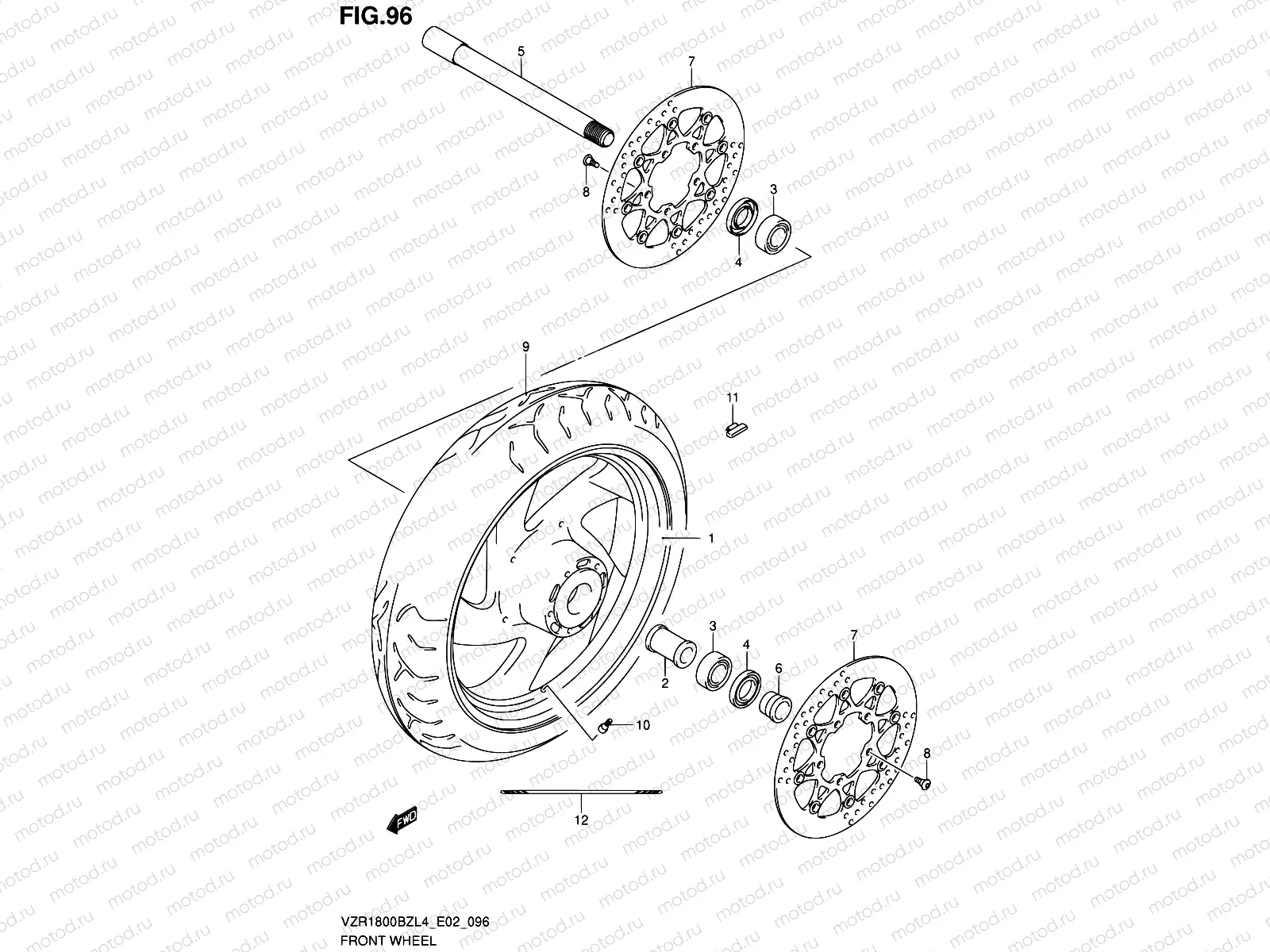 96 - FRONT WHEEL