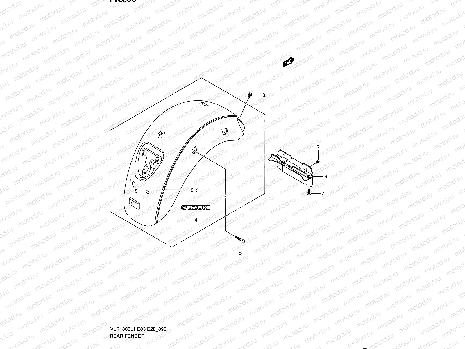 96 - REAR FENDER (VLR1800TL1 E03)